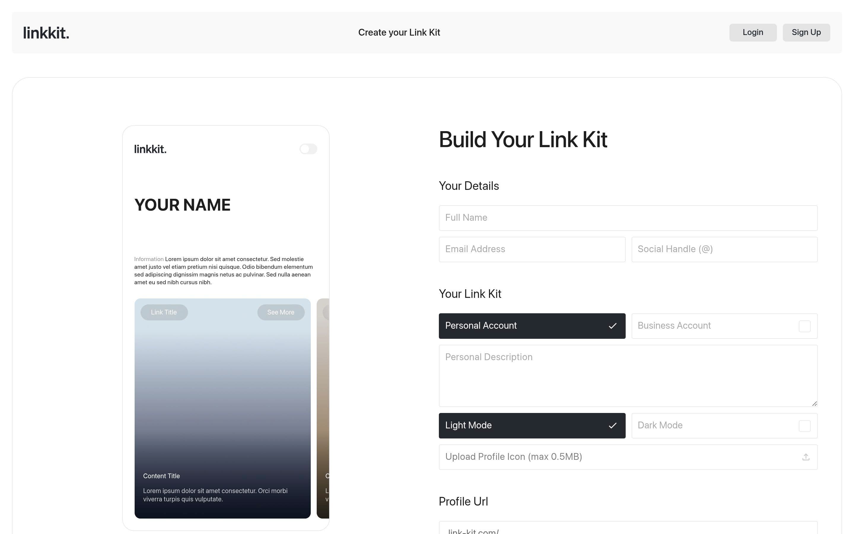 Link-Kit — Designer, Graphic Designer website design