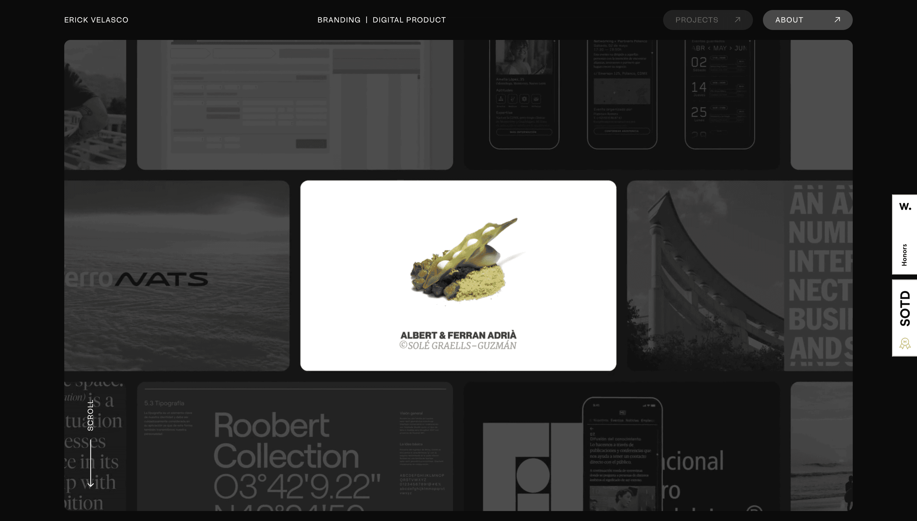 Erick Velasco — Branding, Designer website design