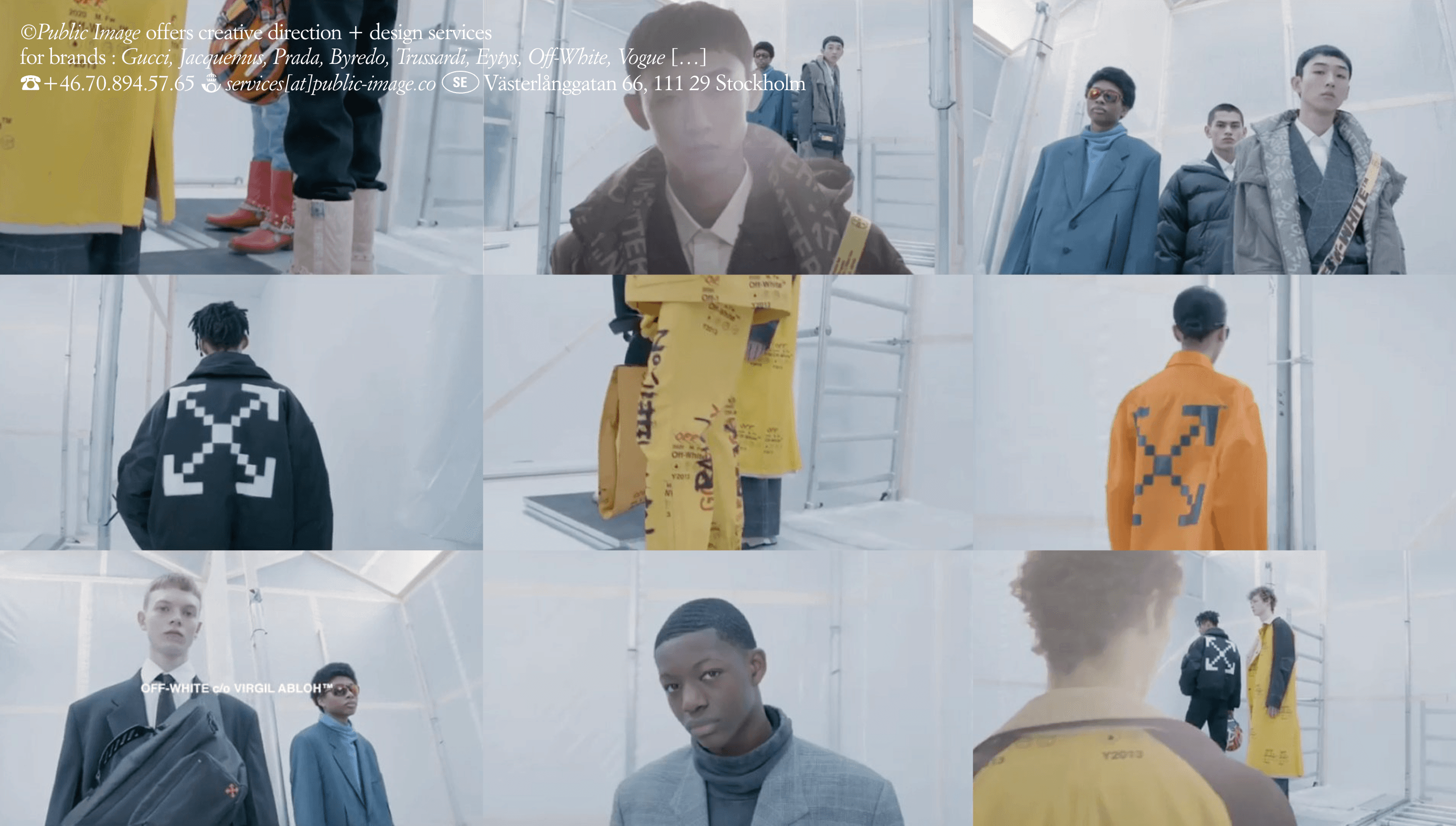 Public Image — Agency, Studio website design