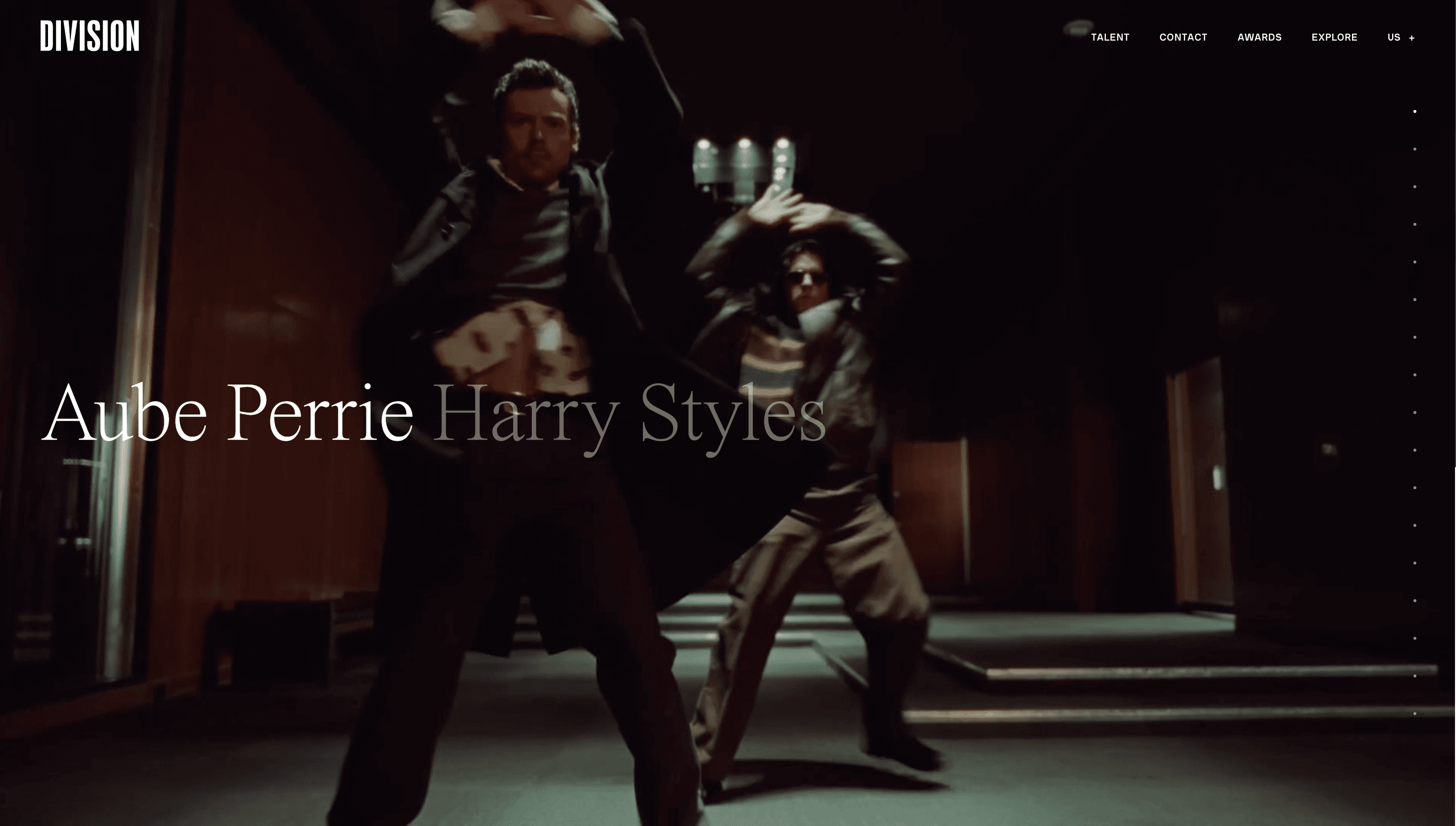 DIVISION — Agency, Studio website design