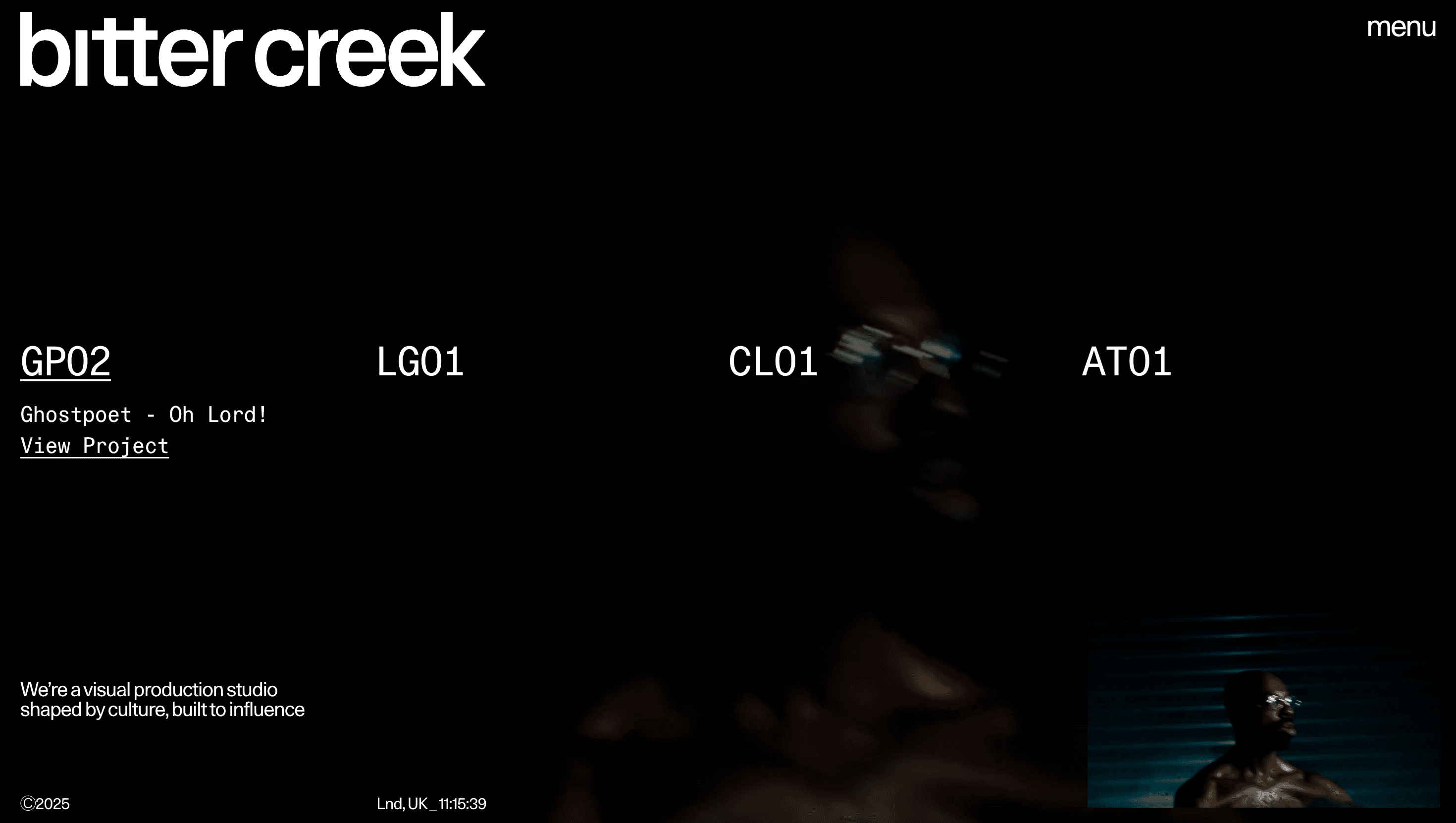 Bitter Creek Studio — Studio, Branding website design