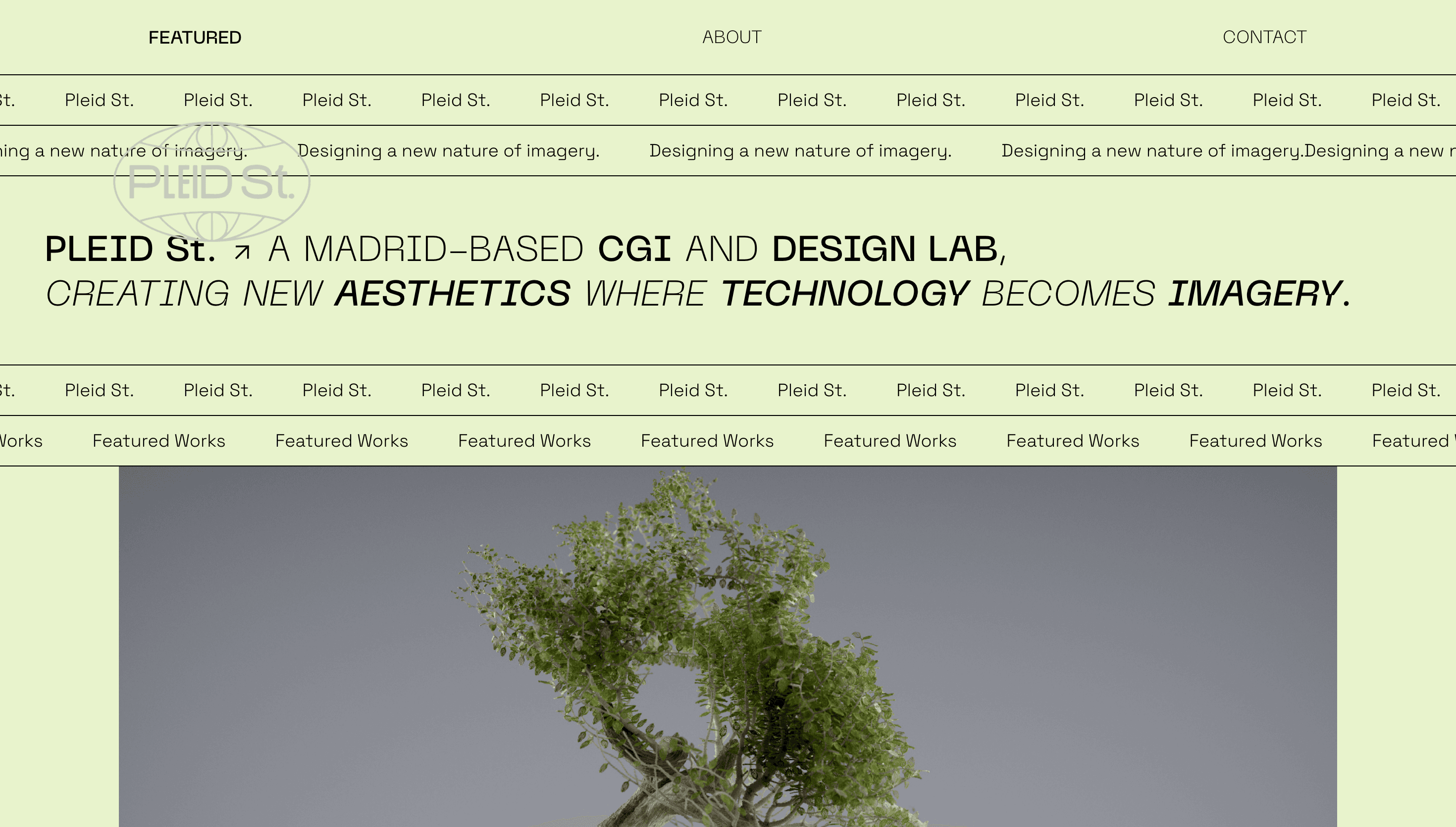 Pleid St. — Art, Tech website design