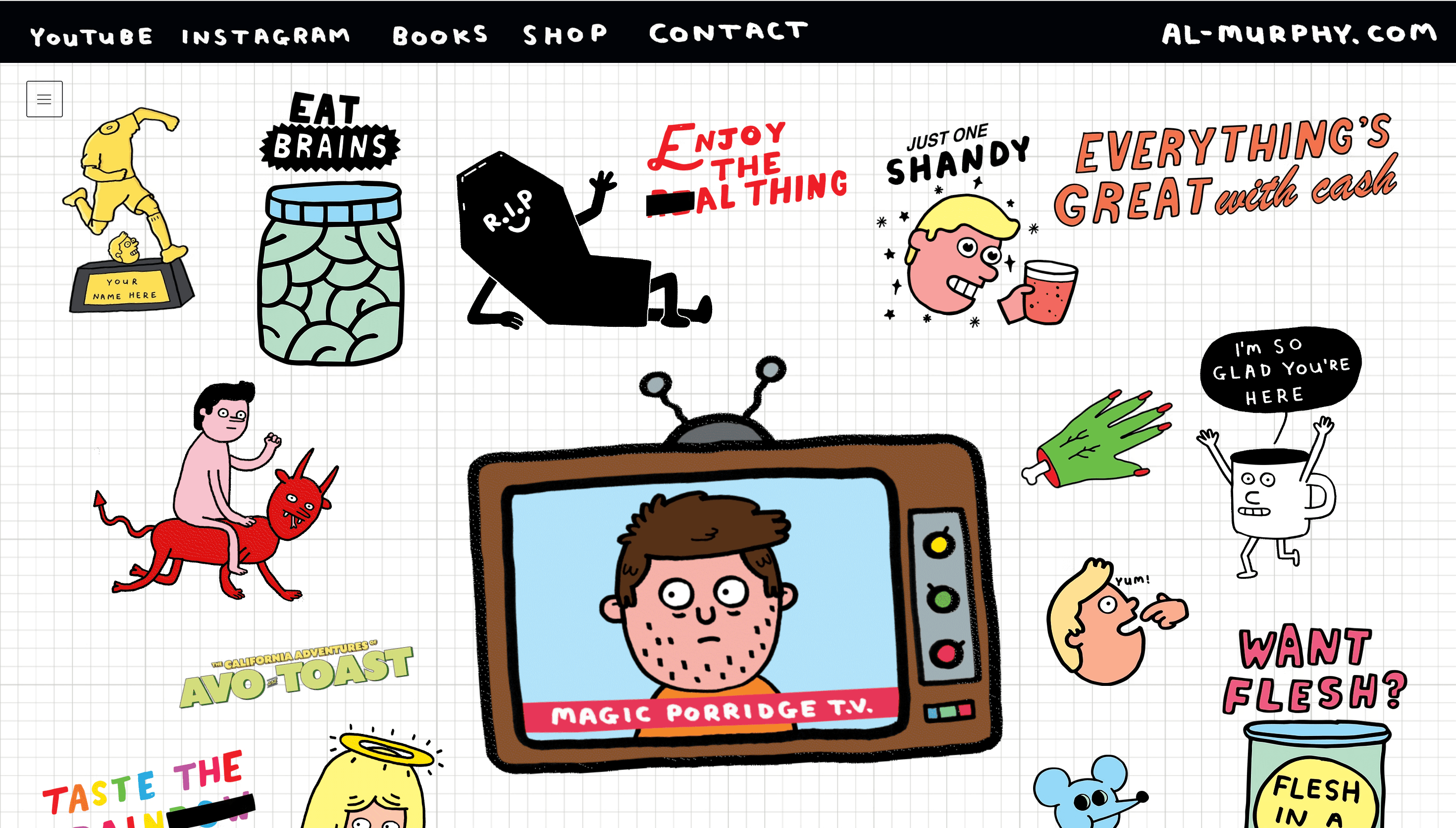 Al Murphy — Illustration, Animation website design