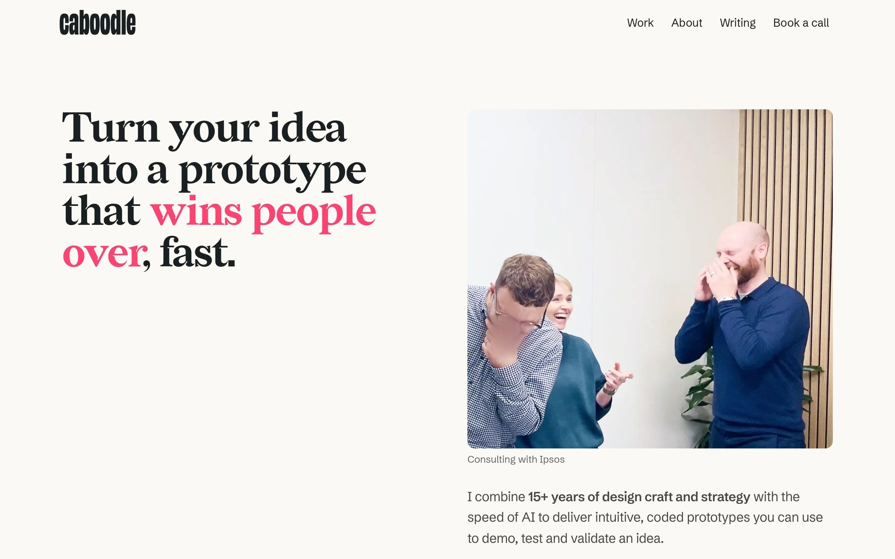 Caboodle — Studio, Agency website design