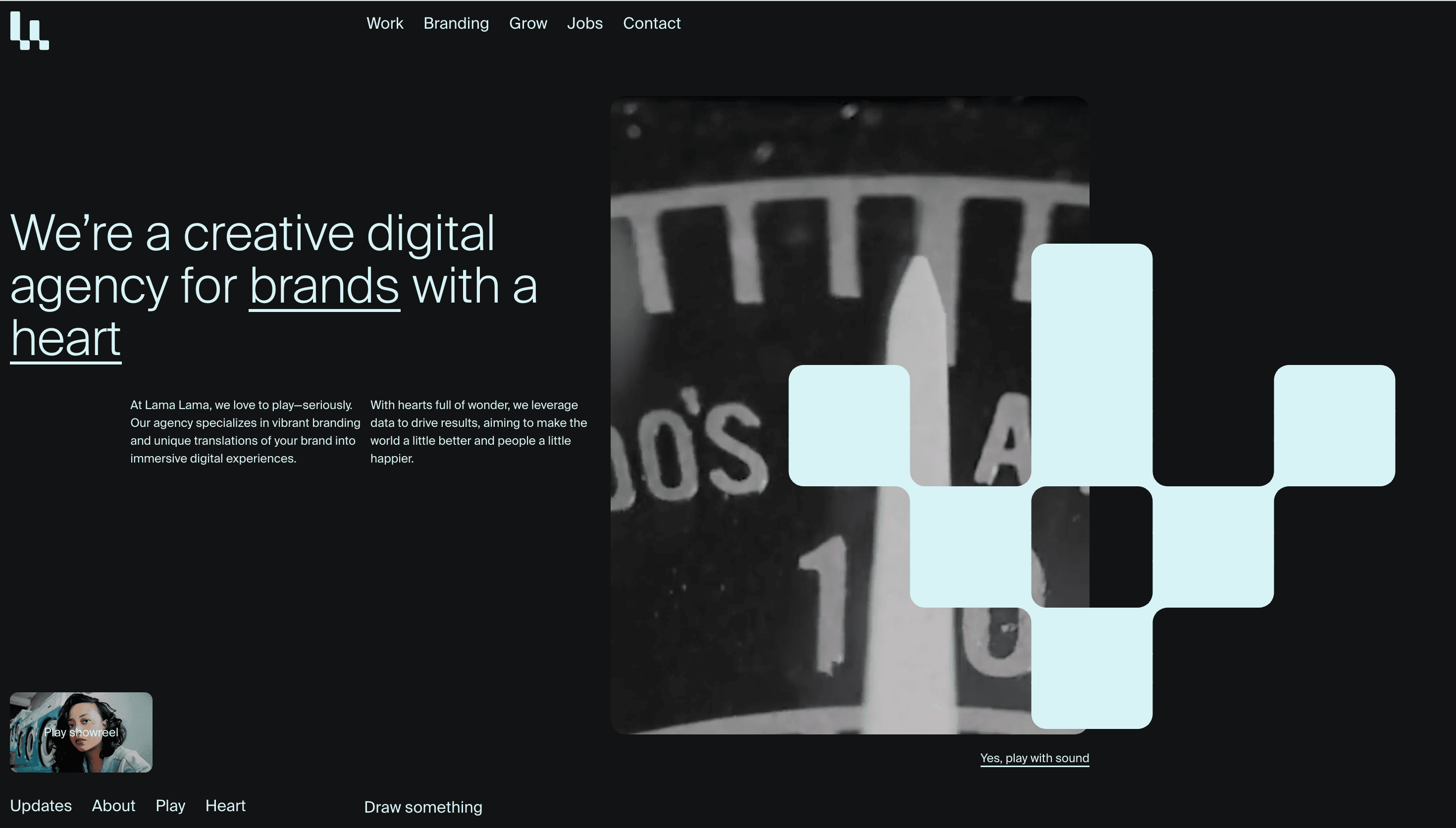 Lama Lama — Agency, Animation website design