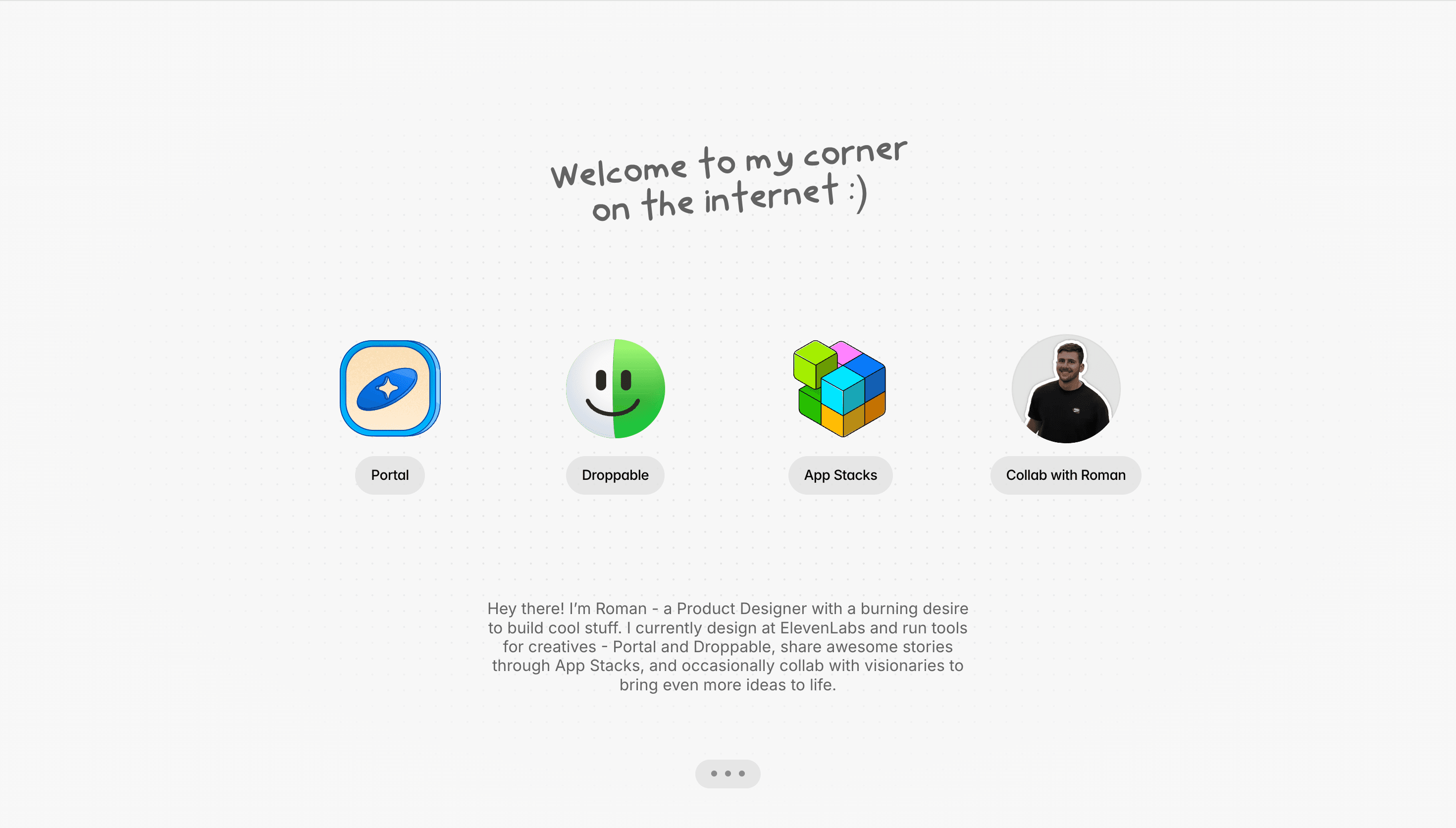 Roman Tesliuk — Personal, Portfolio website design