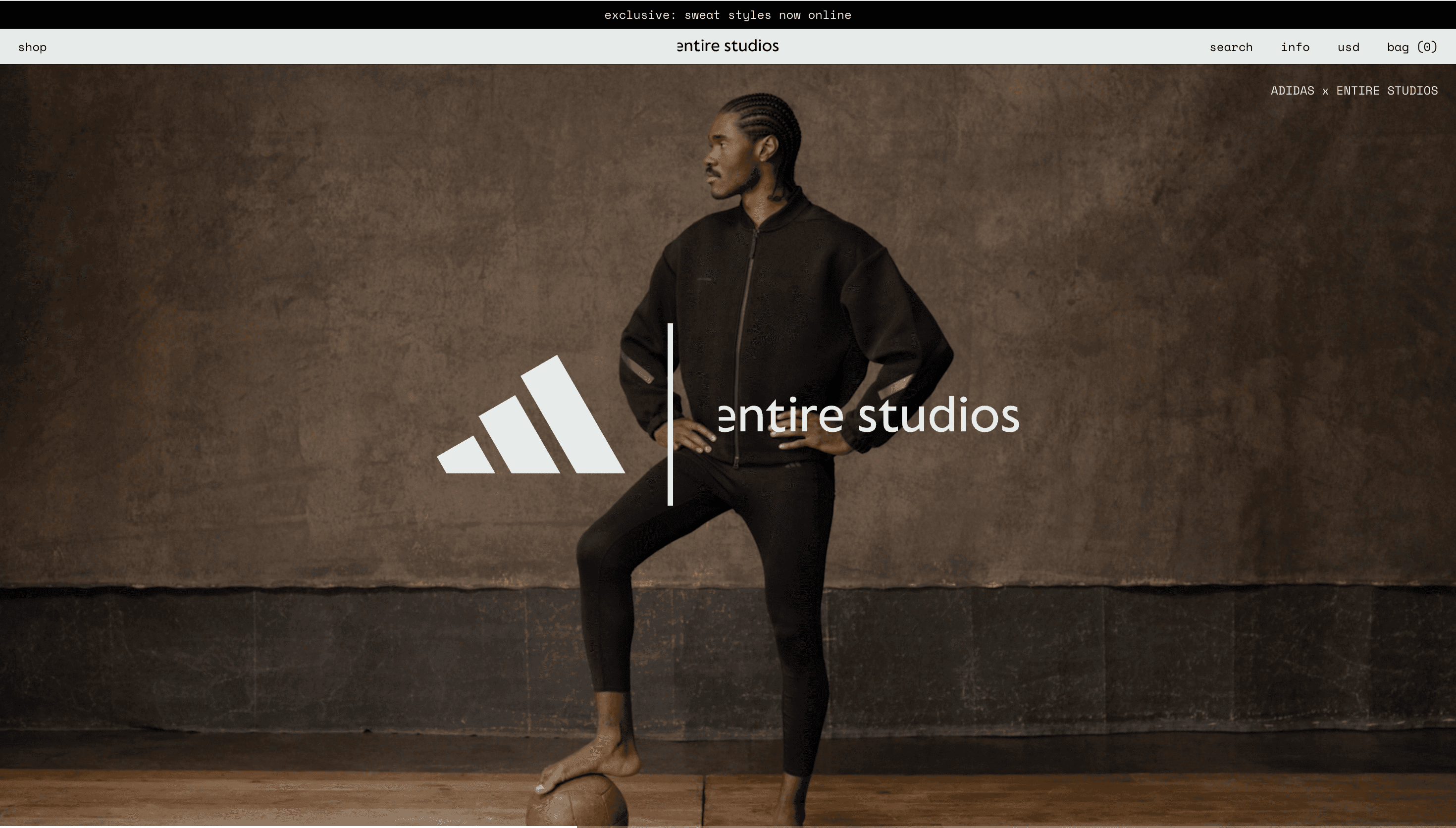 Entire Studios — Fashion, Branding website design