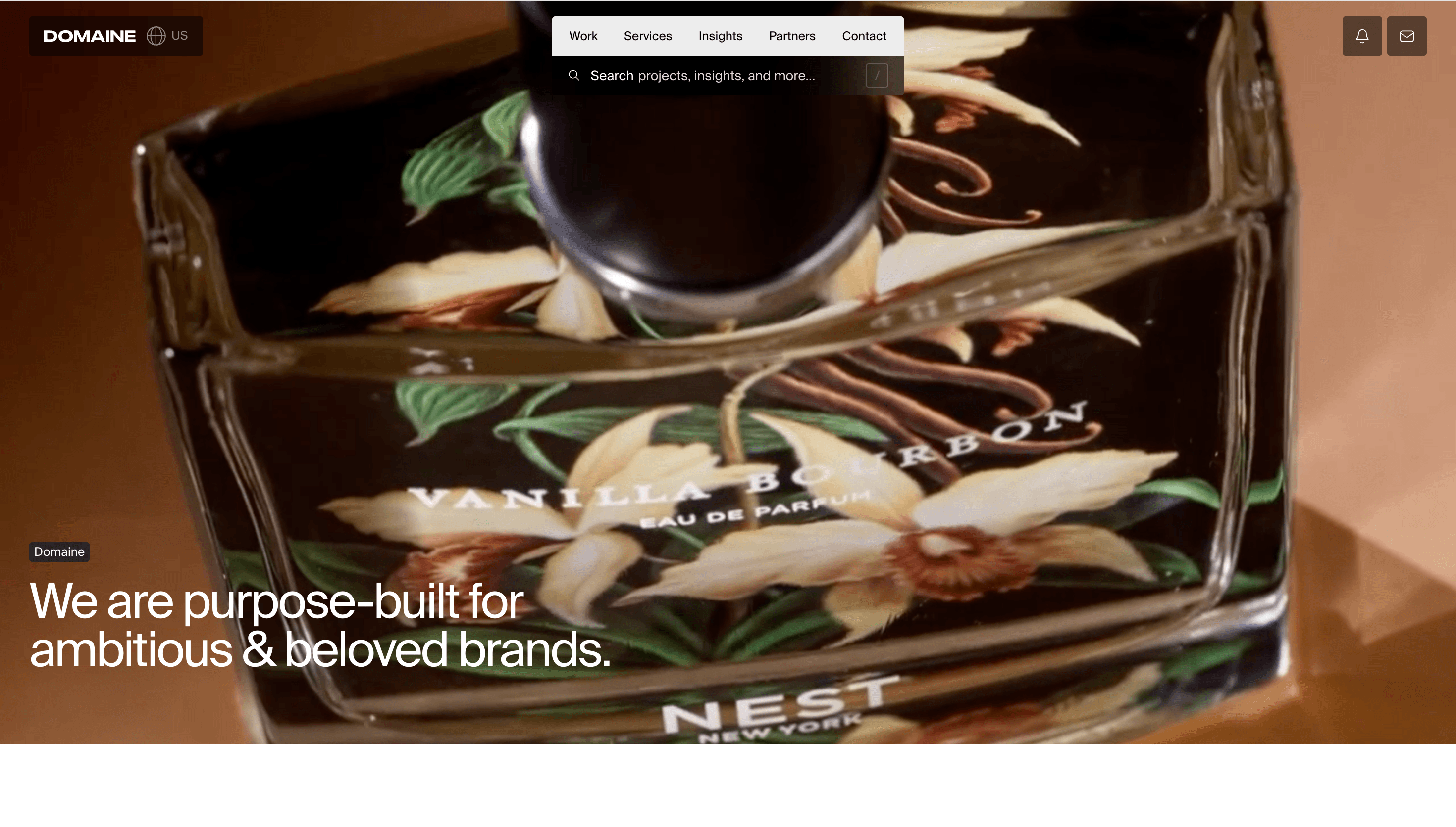 Domaine — E-commerce, Agency website design