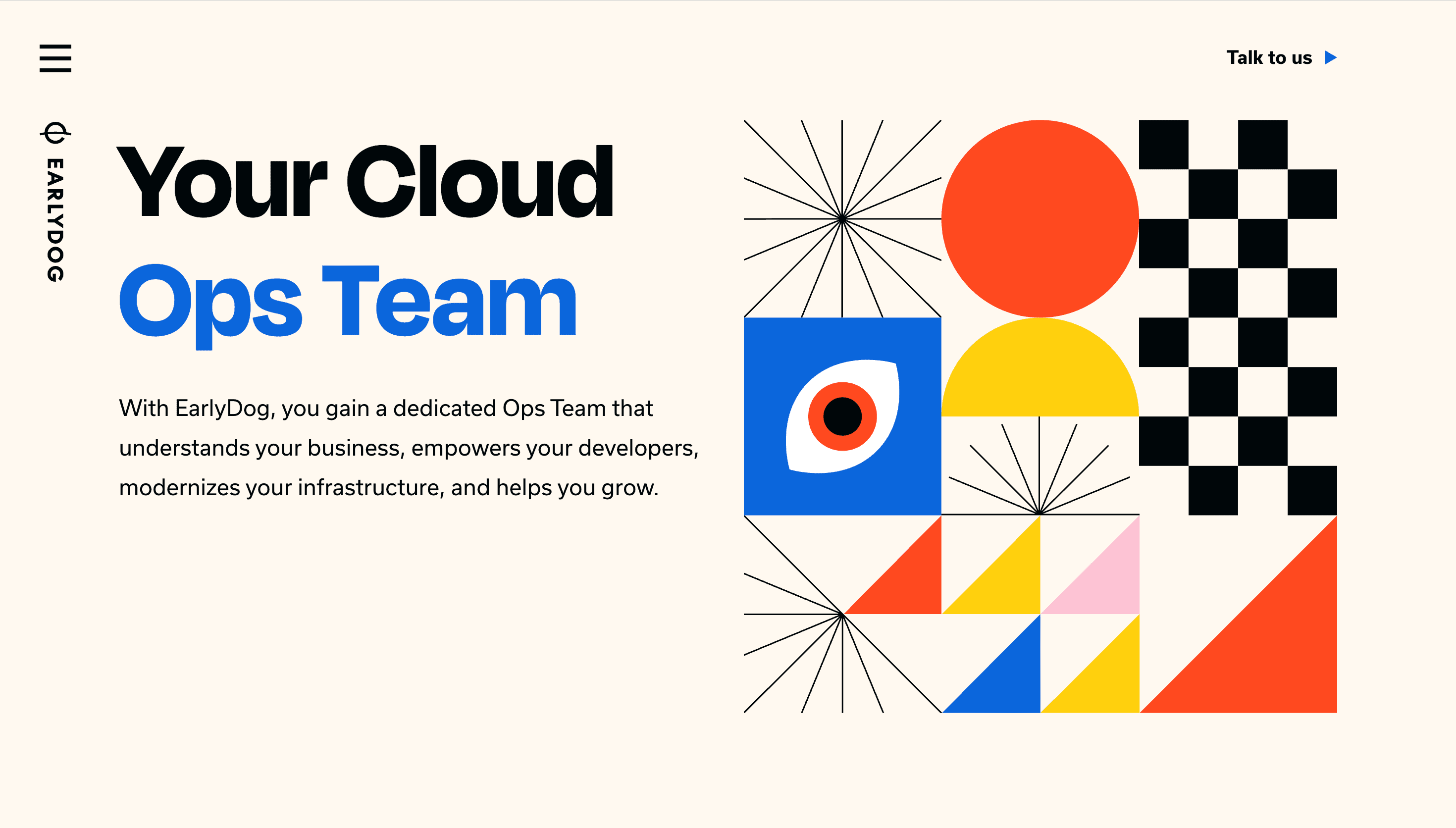 EarlyDog — Cloud, Dev website design