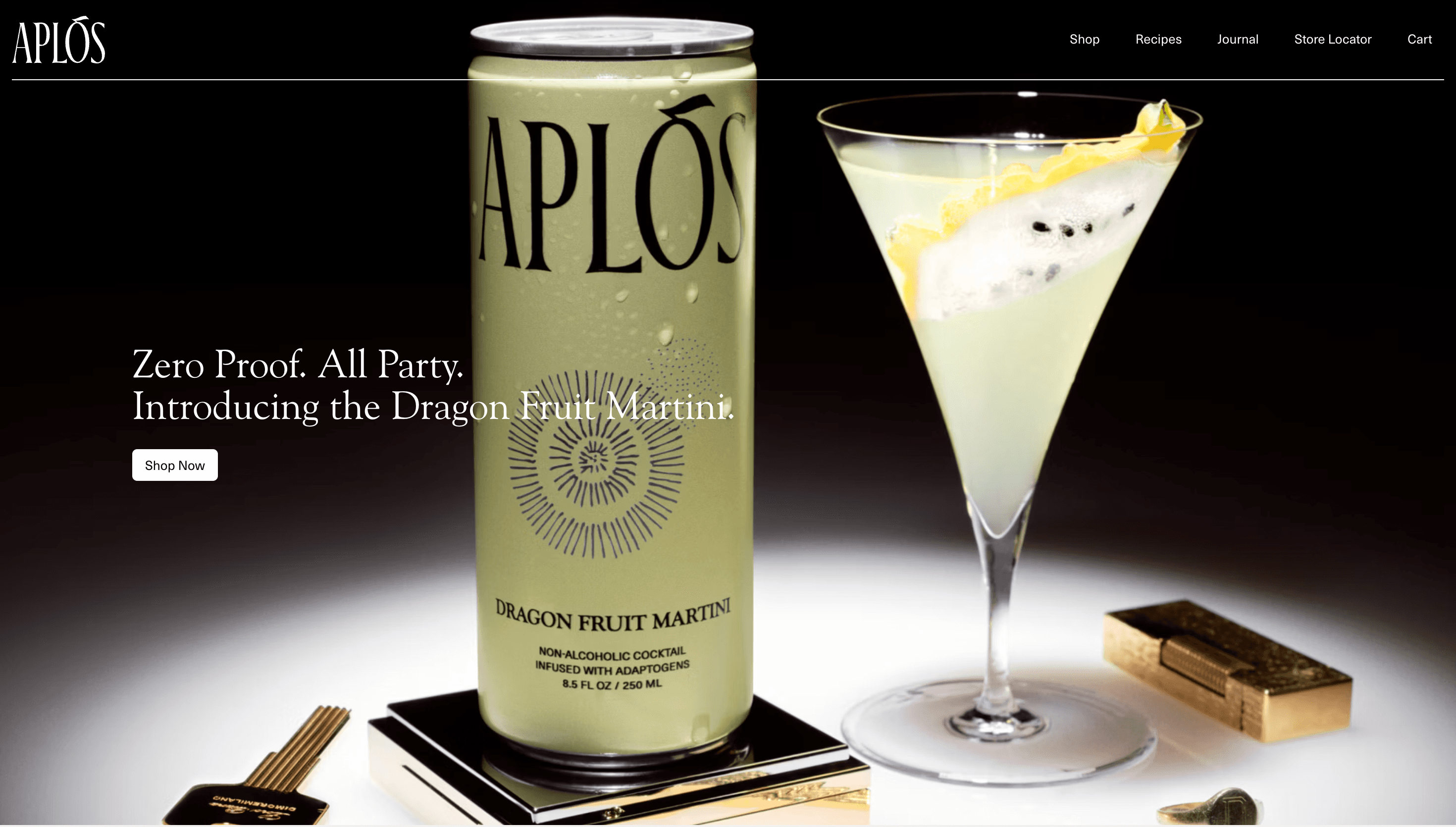 Aplós — Food, Sustainability website design