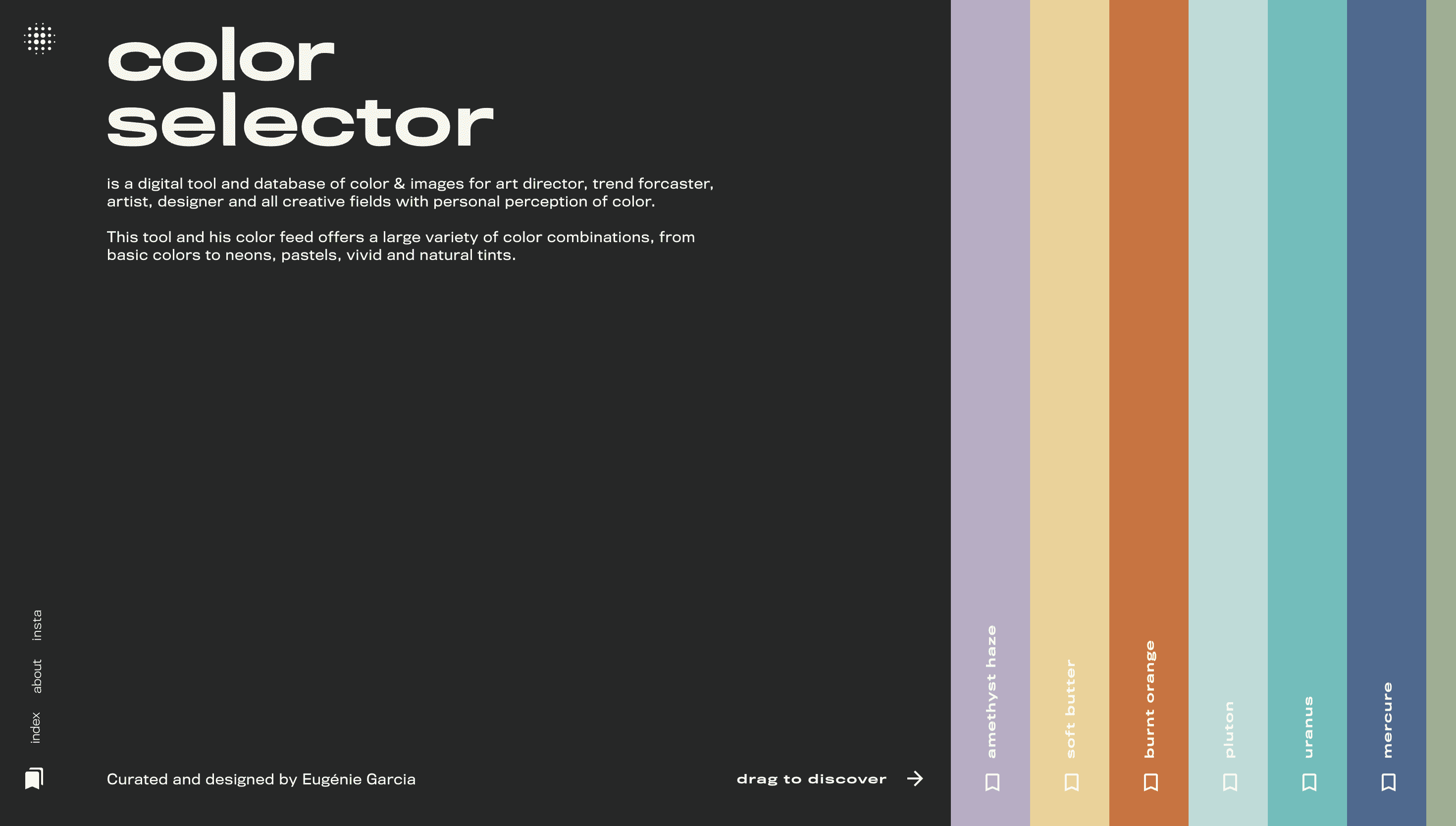 Color Selector — Art, Designer website design