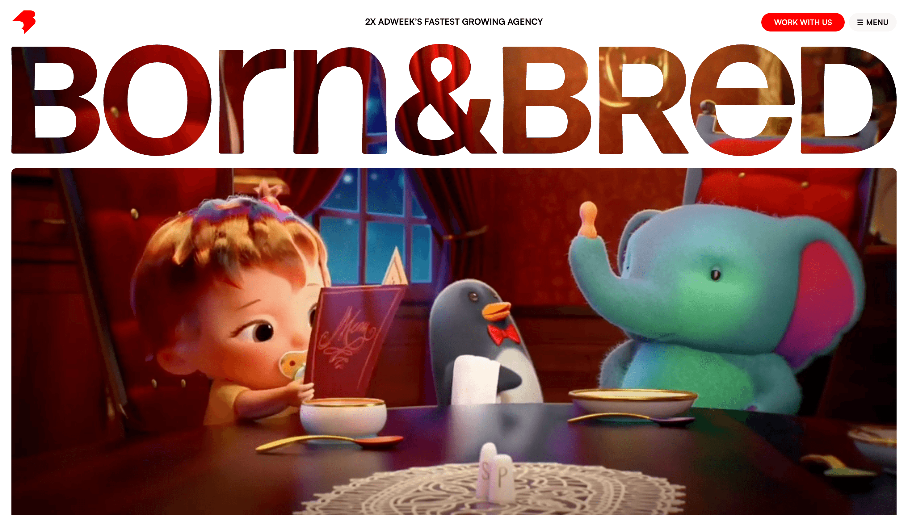 Born & Bred — Agency, Branding website design