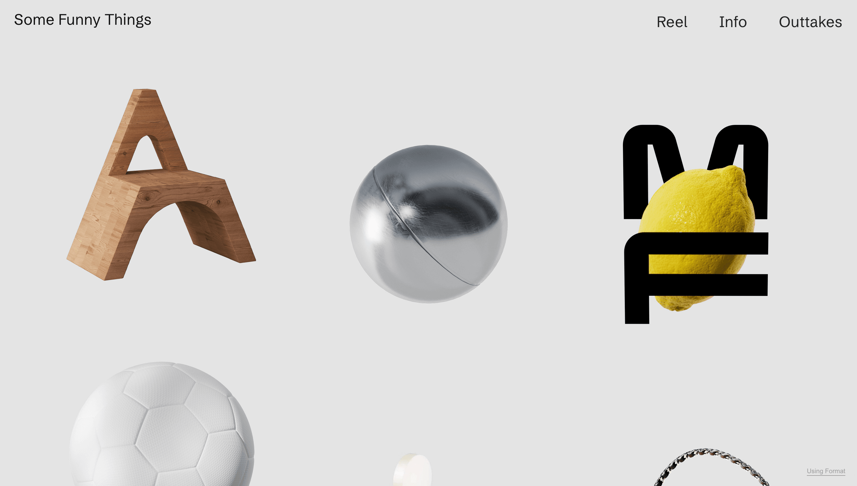 Some Funny Things — Animation, 3D website design