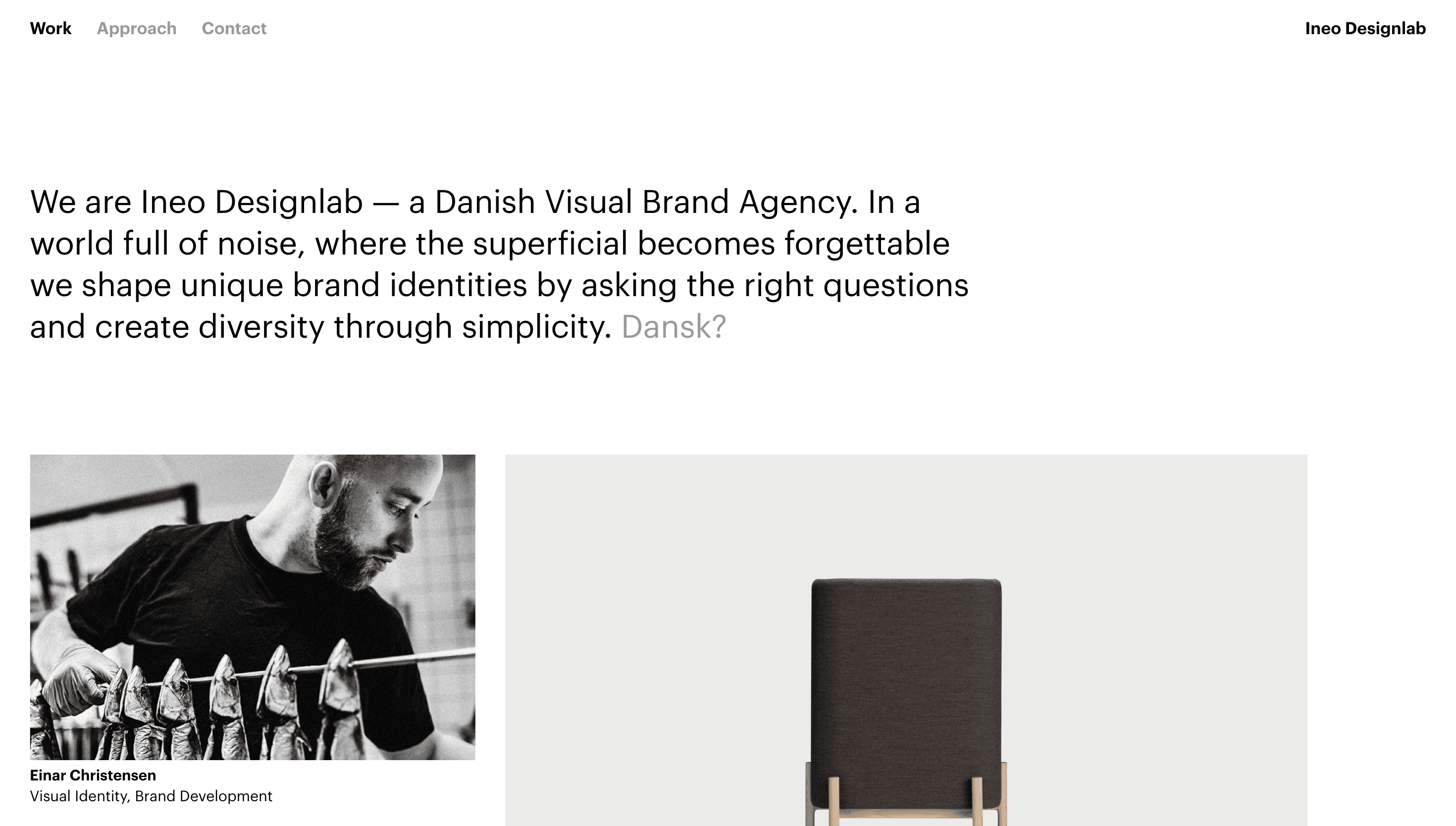 Ineo Designlab — Agency, Studio website design