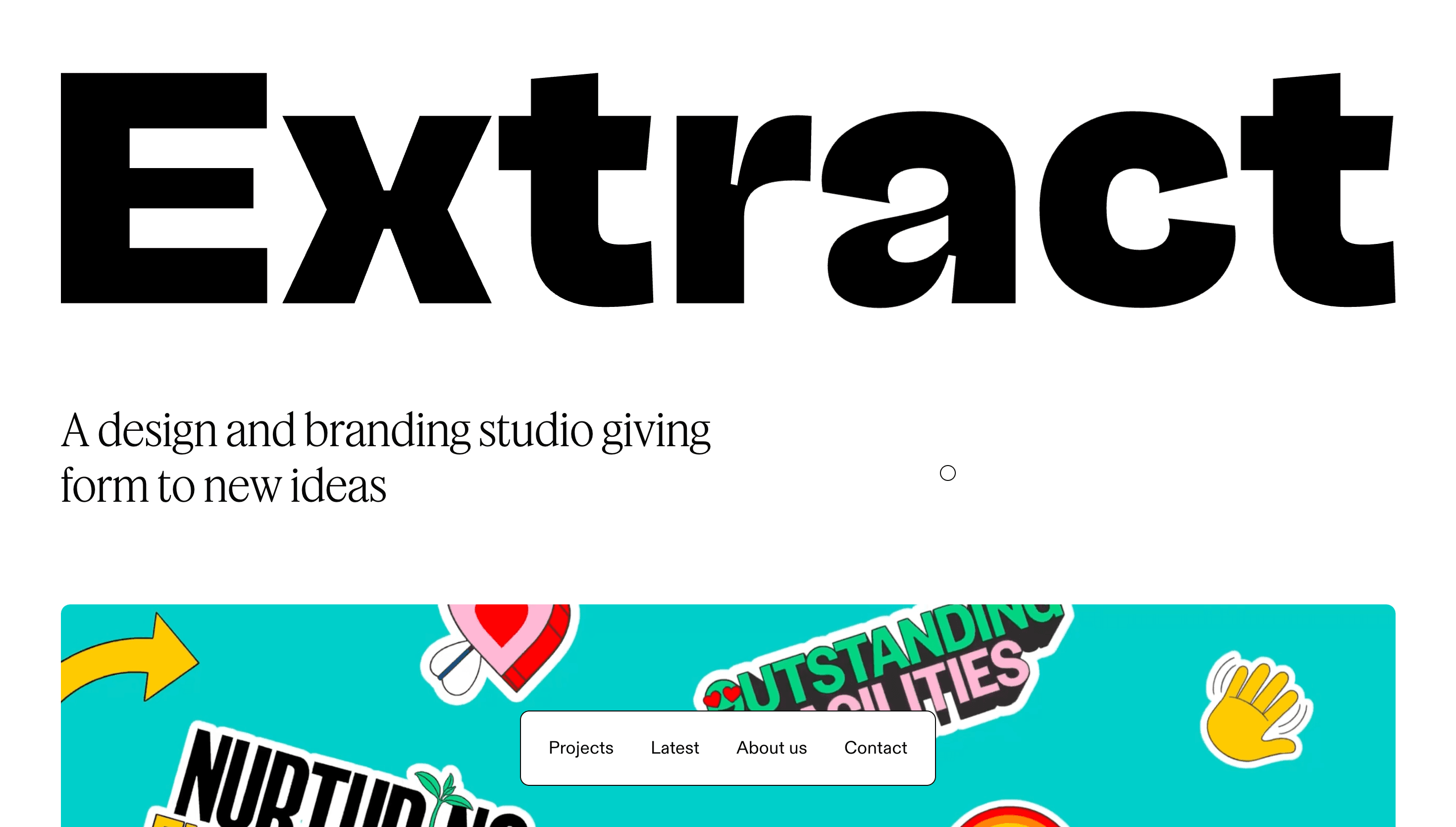 Extract Studio — Agency, Branding website design