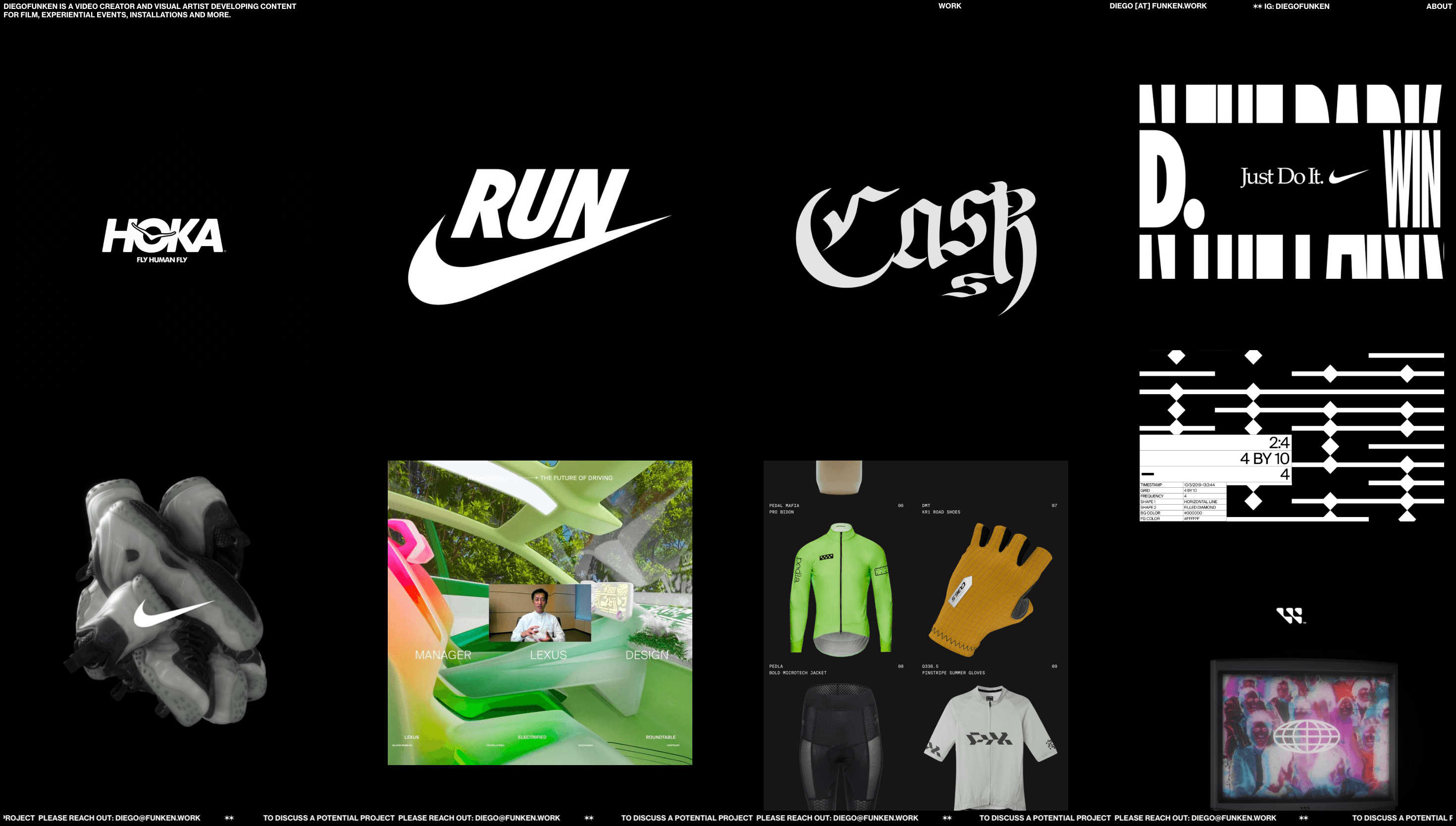 DIEGOFUNKEN — Motion, Animation website design