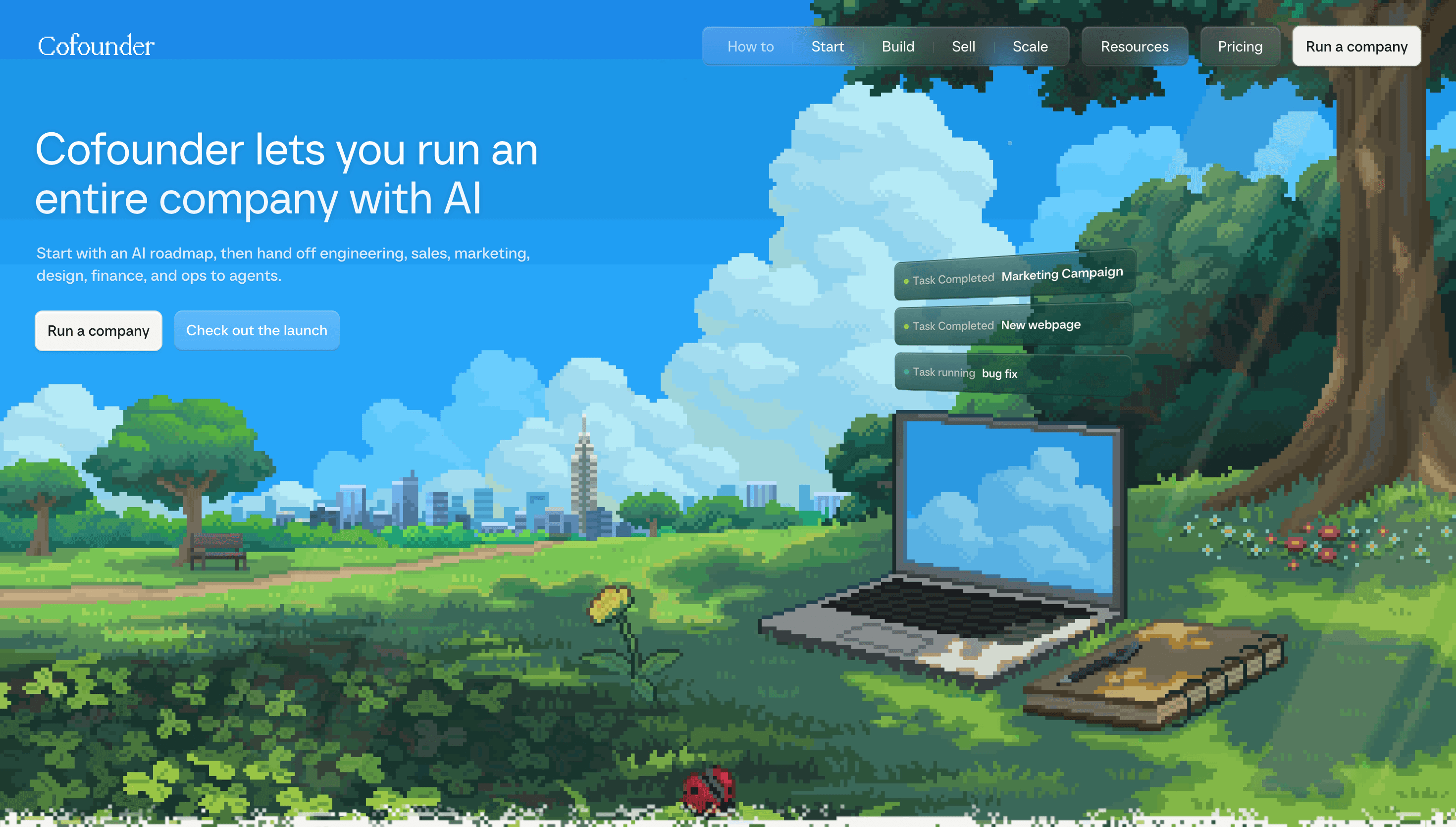 Cofounder — Tech, Productivity website design