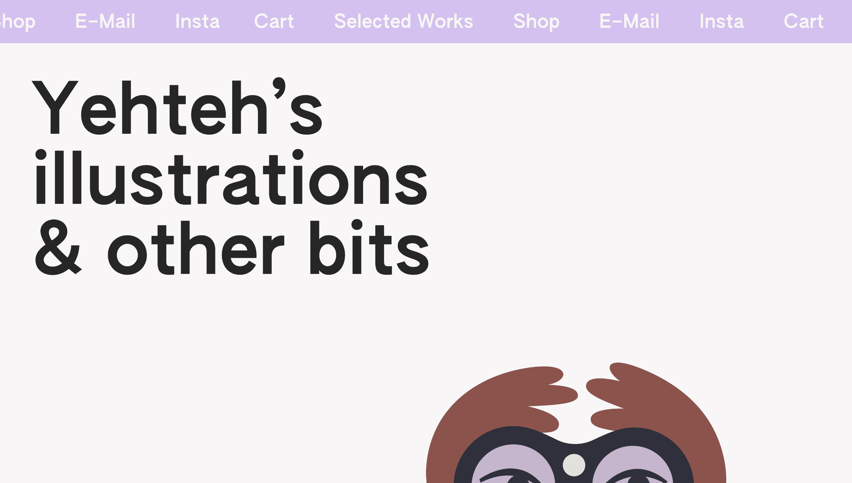 Yehteh — Illustration, Art website design