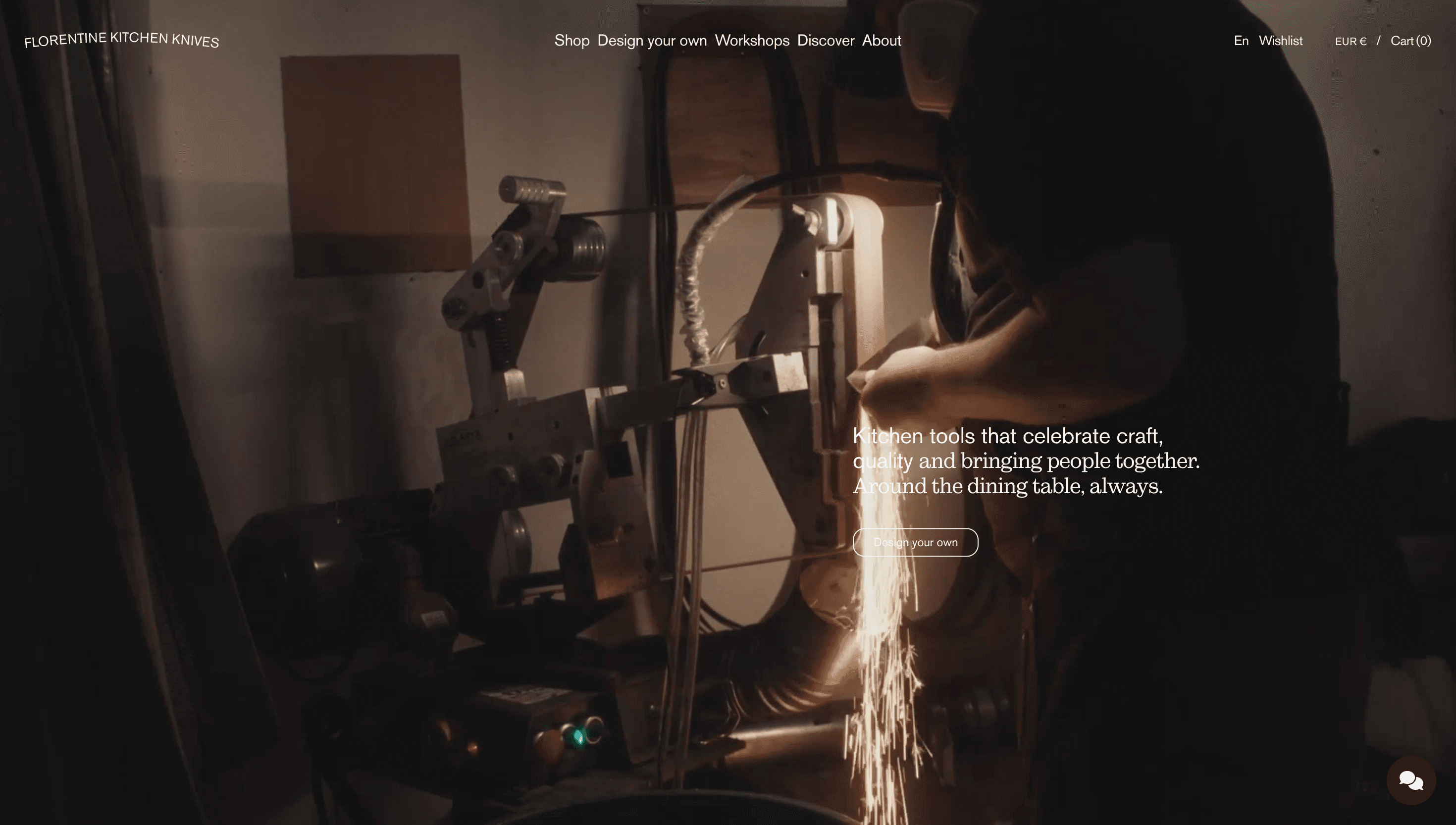 Florentine — Food, Product website design