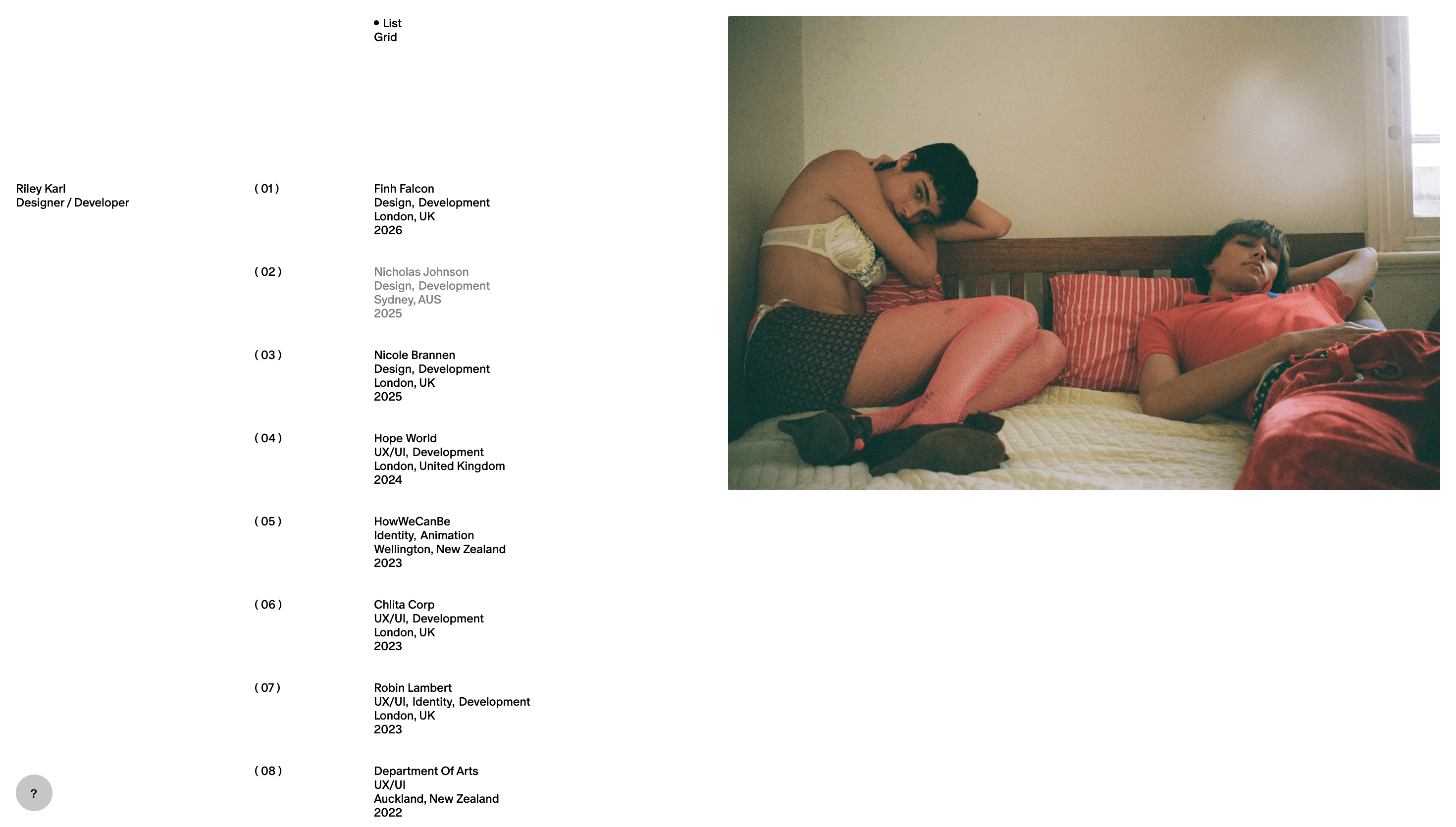 Riley Karl — Designer, Developer website design