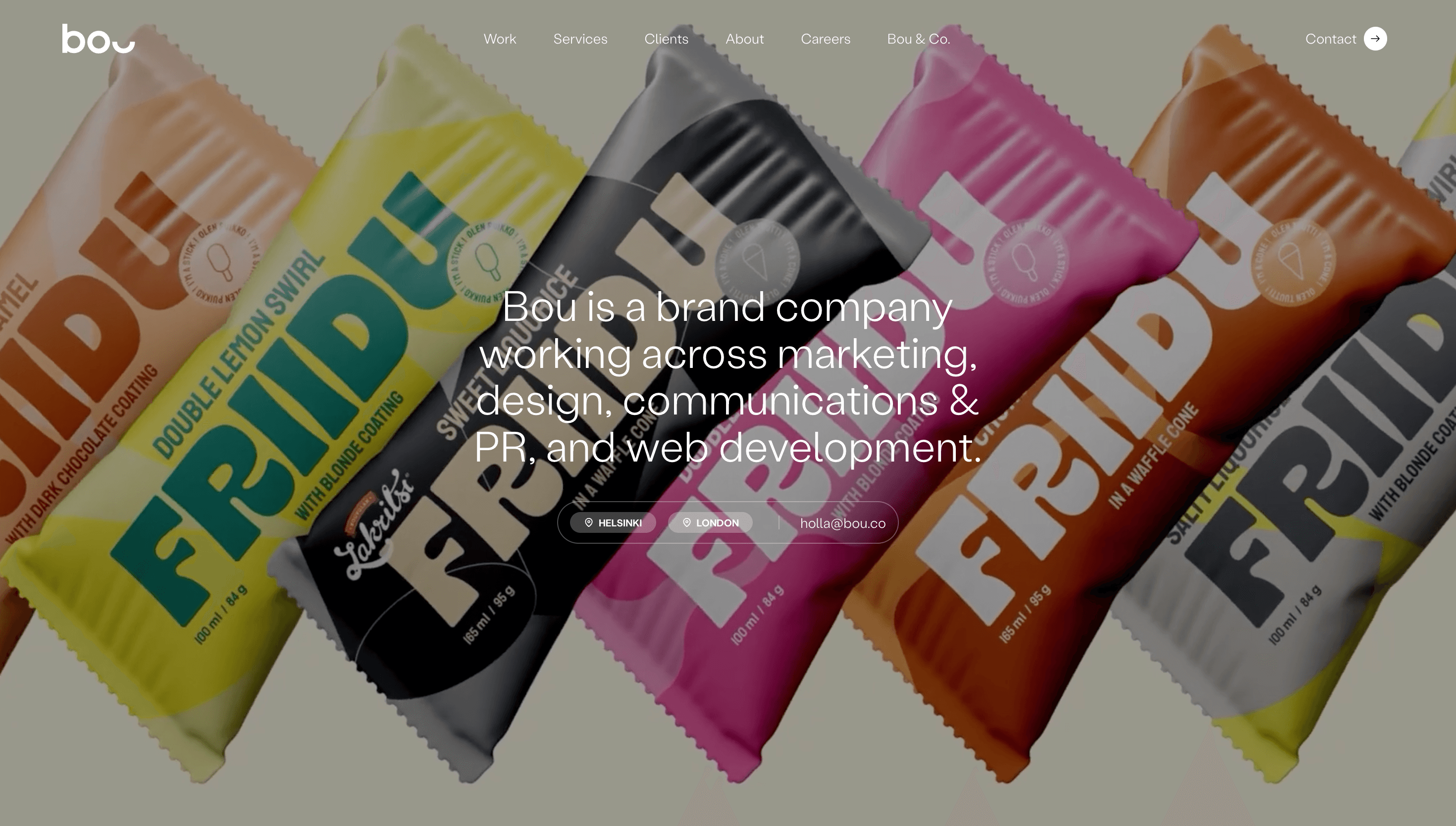 Bou — Agency, Branding website design