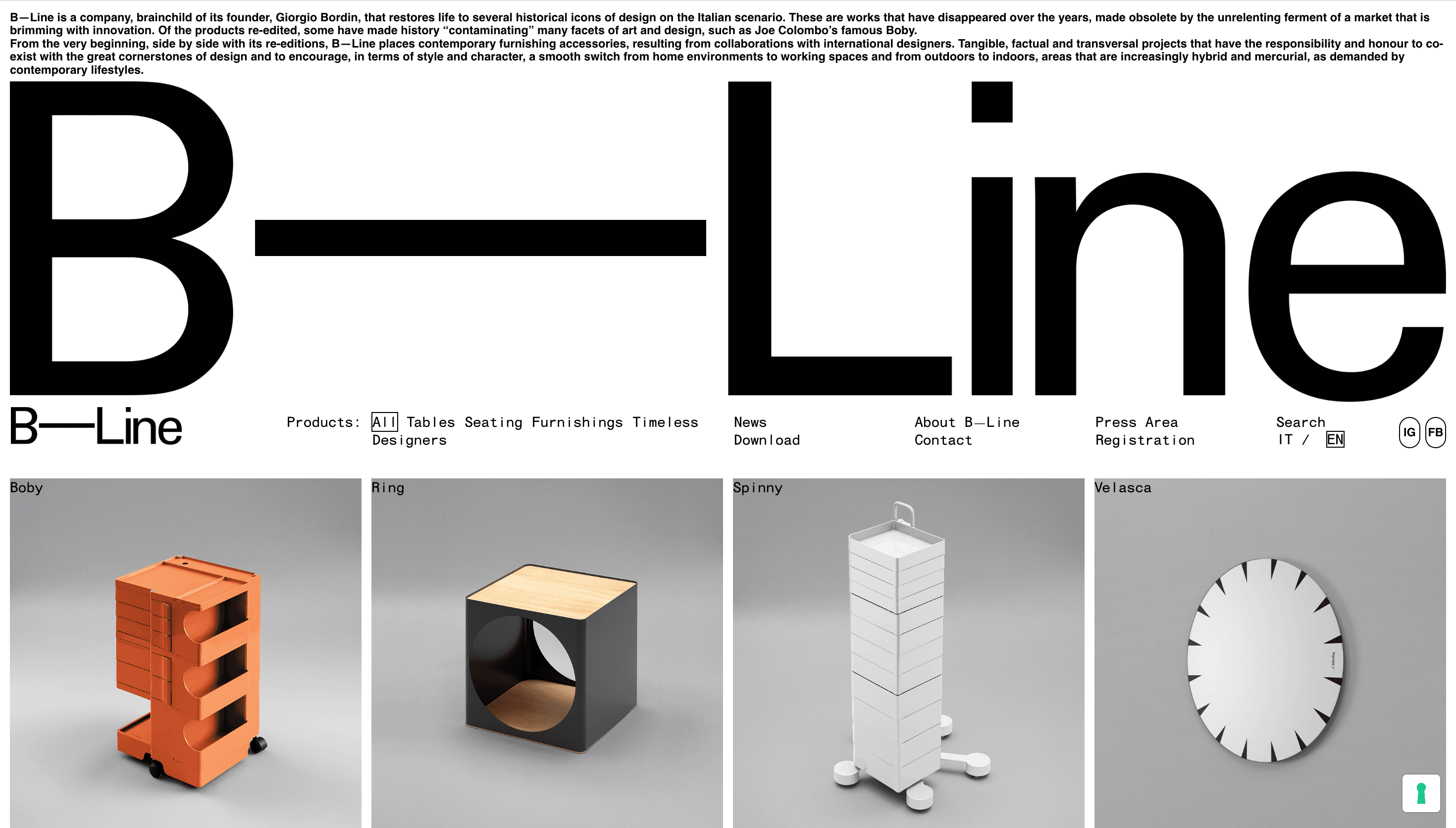 B—Line — Agency, Studio website design