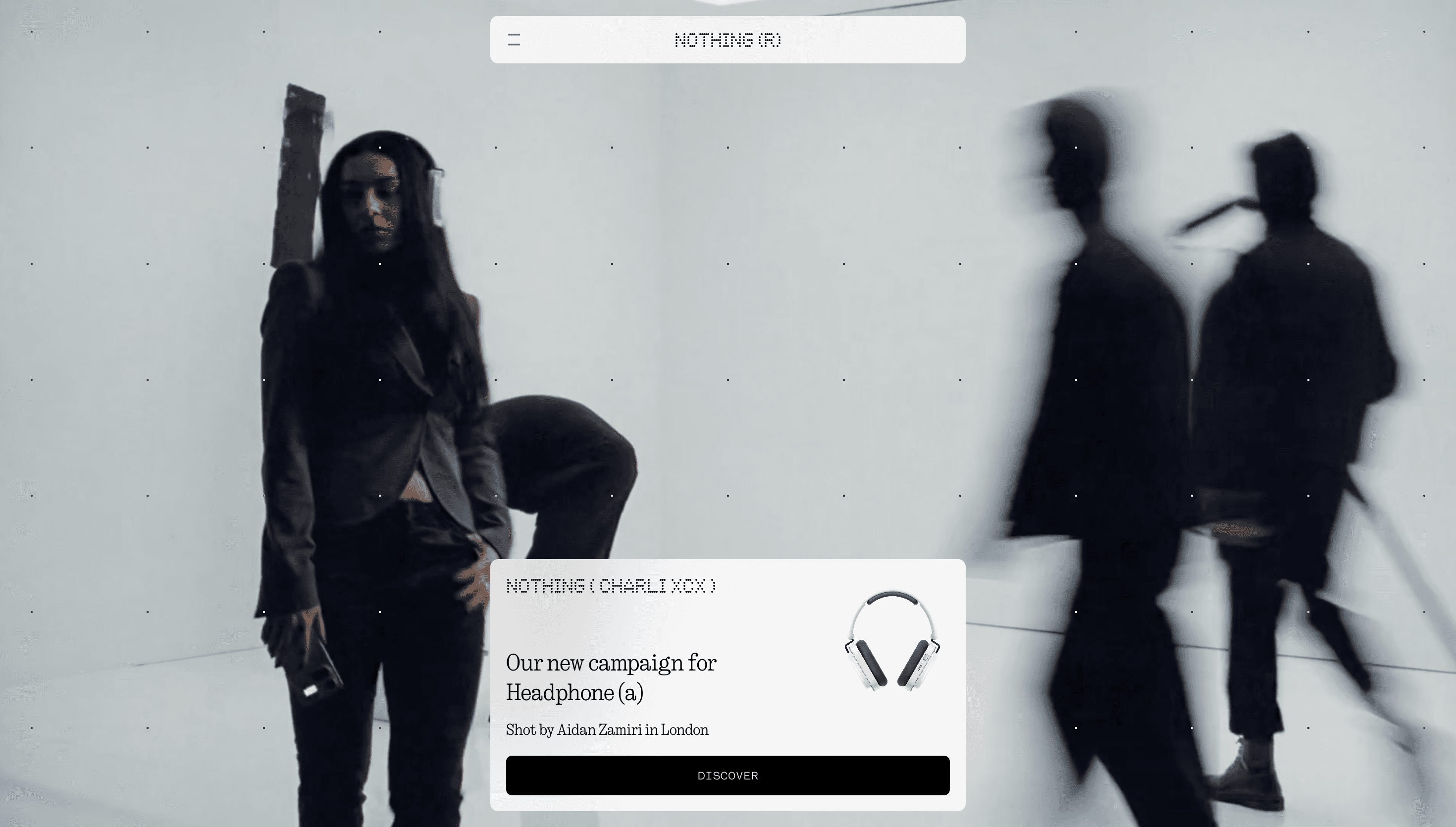 Nothing Intl — Tech, Product website design