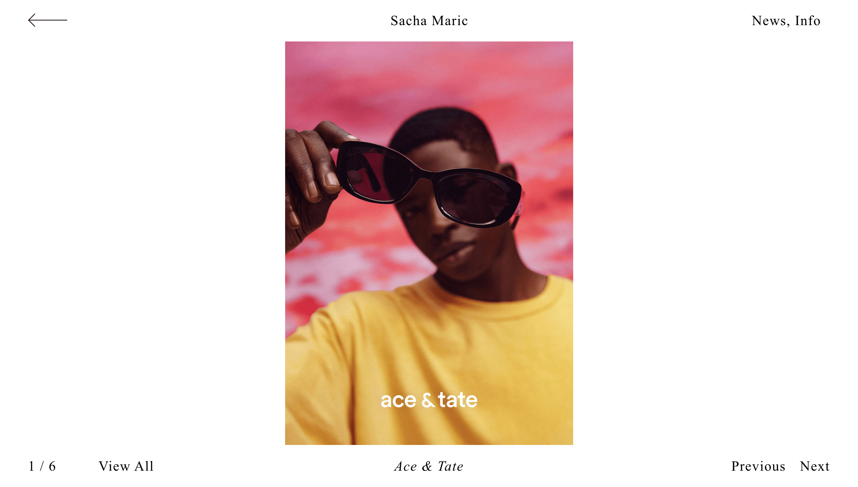 Sacha Maric — Portfolio, Web website design