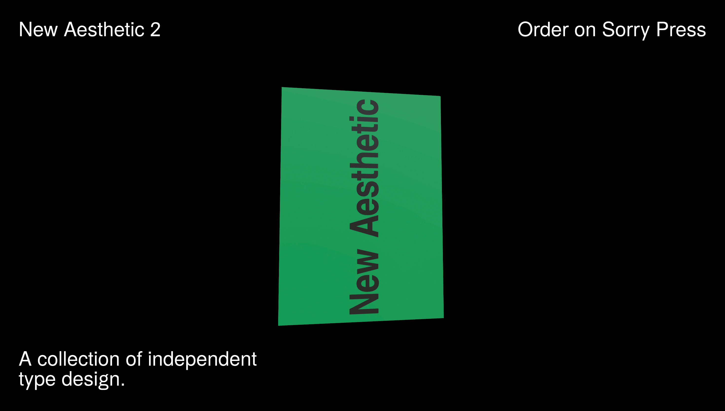 New Aesthetic — Fonts, Typography website design