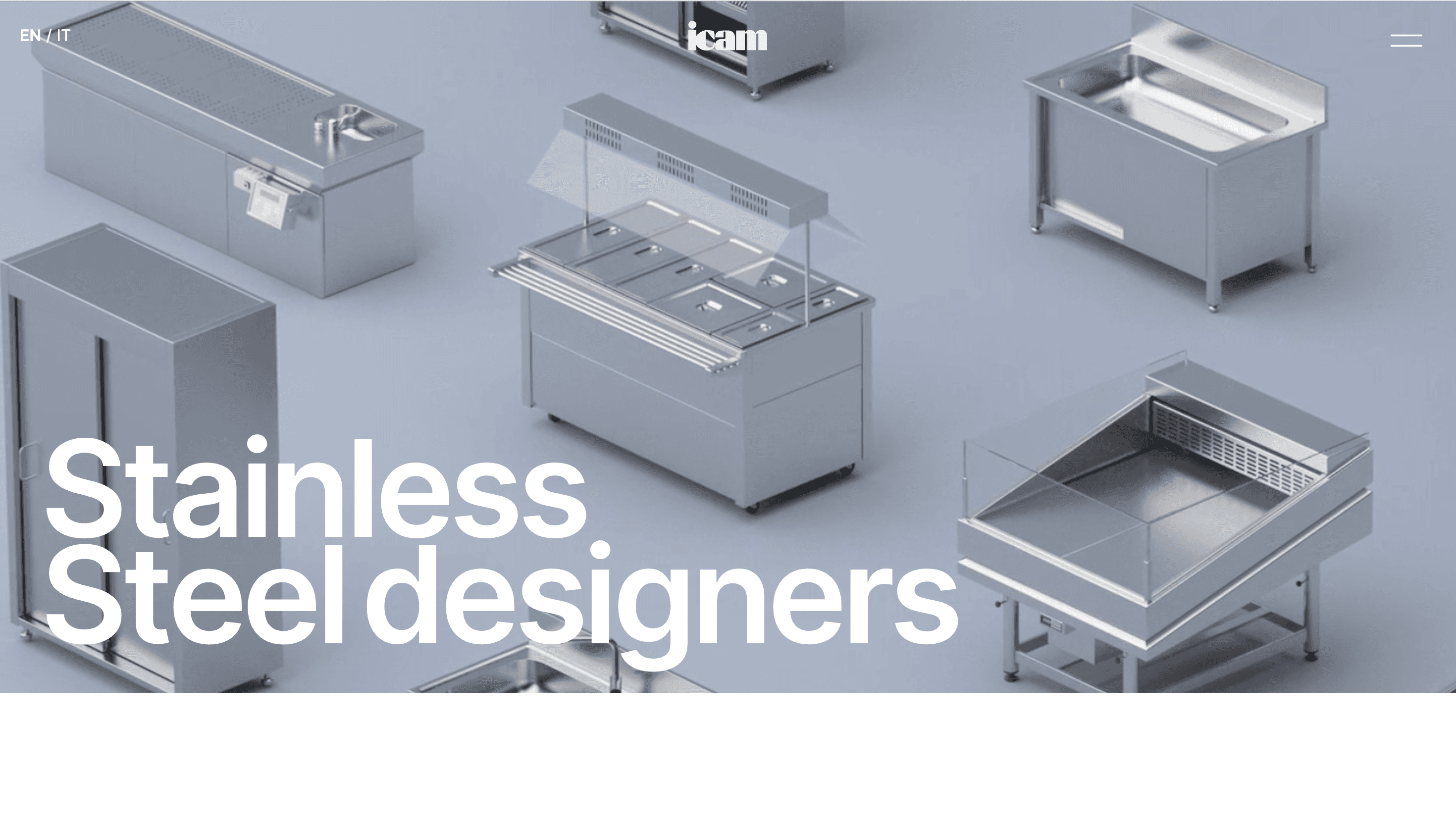 Icam inox s.r.l. — Corporate, Tech website design