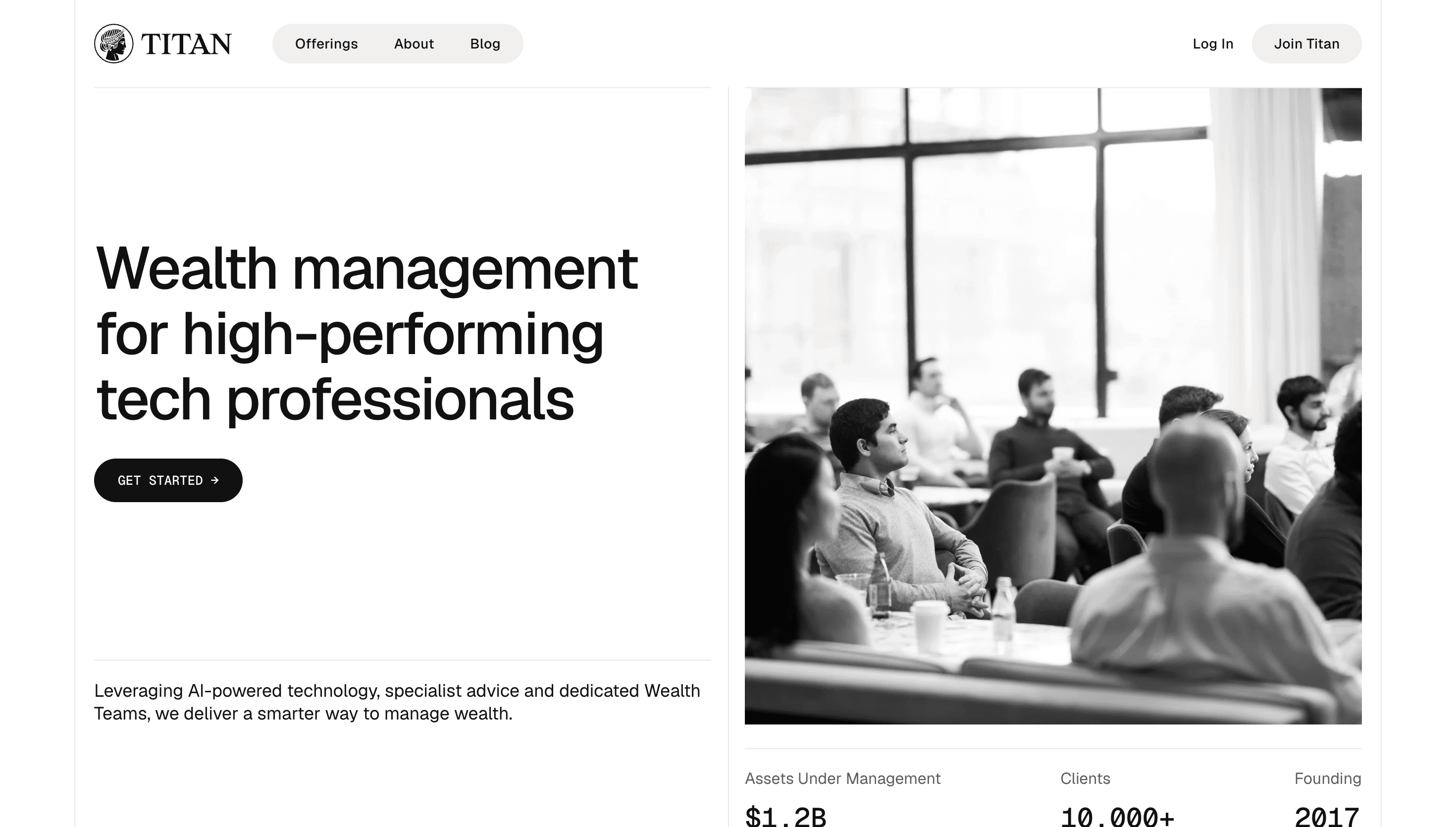 Titan — Finance, Fintech website design