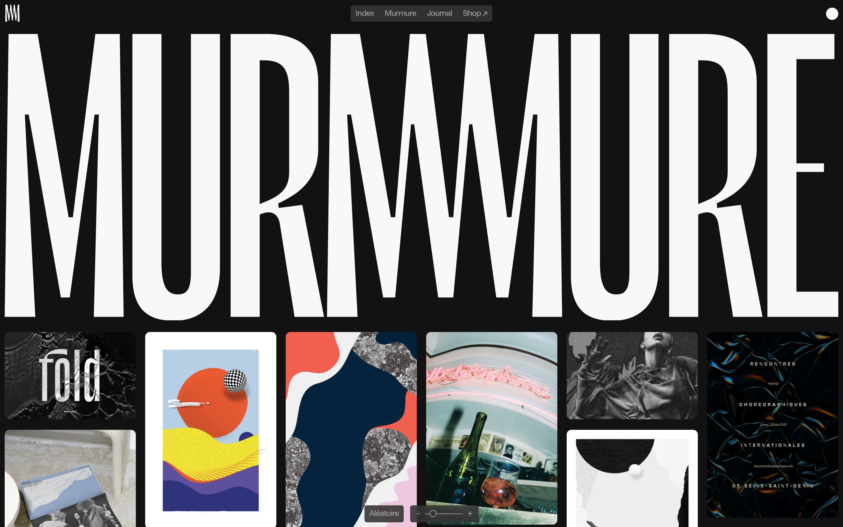 Murmure — Agency, Studio website design
