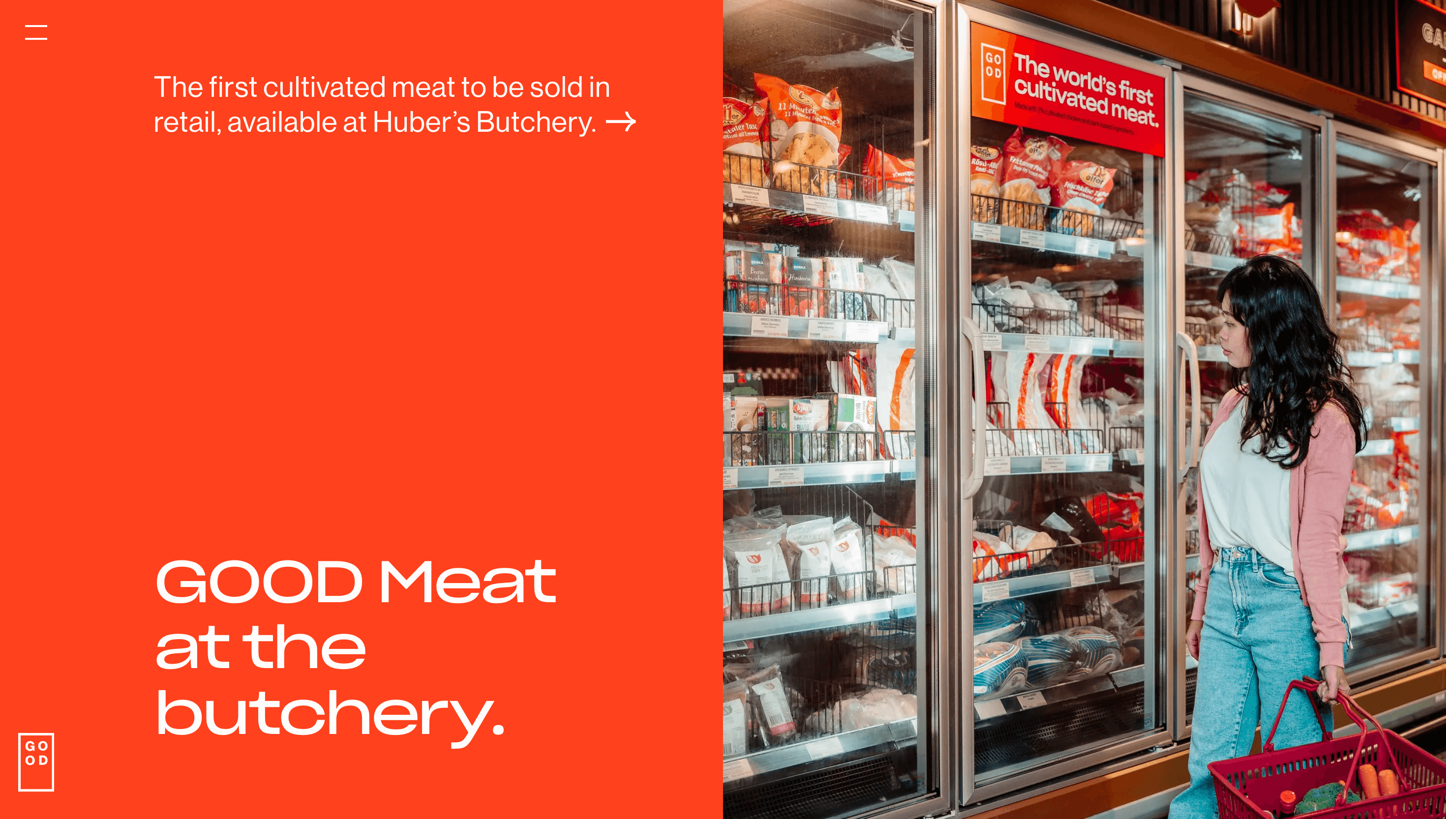 GOOD Meat — Food, Sustainability website design