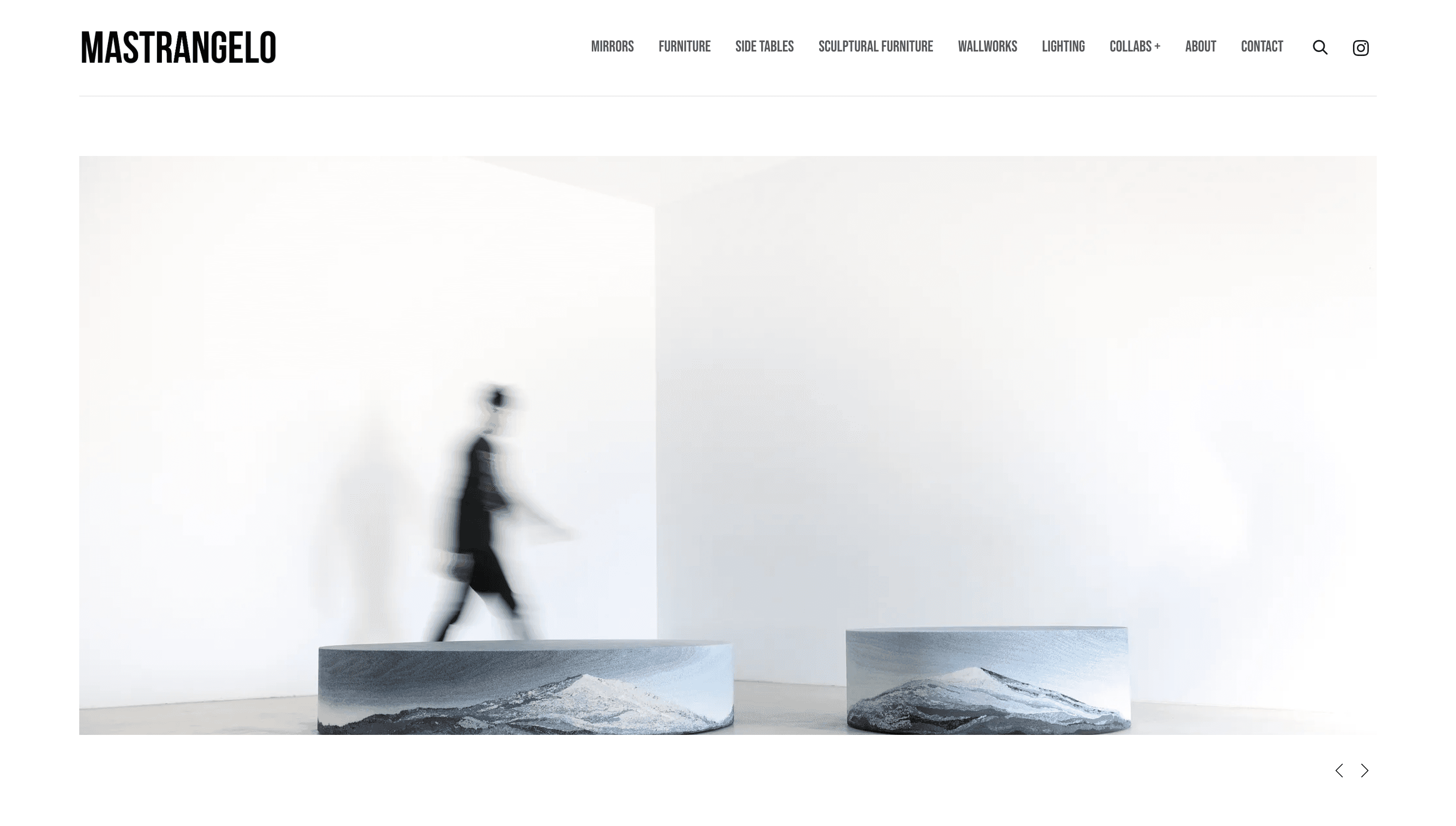 Mastrangelo — Art, Designer website design