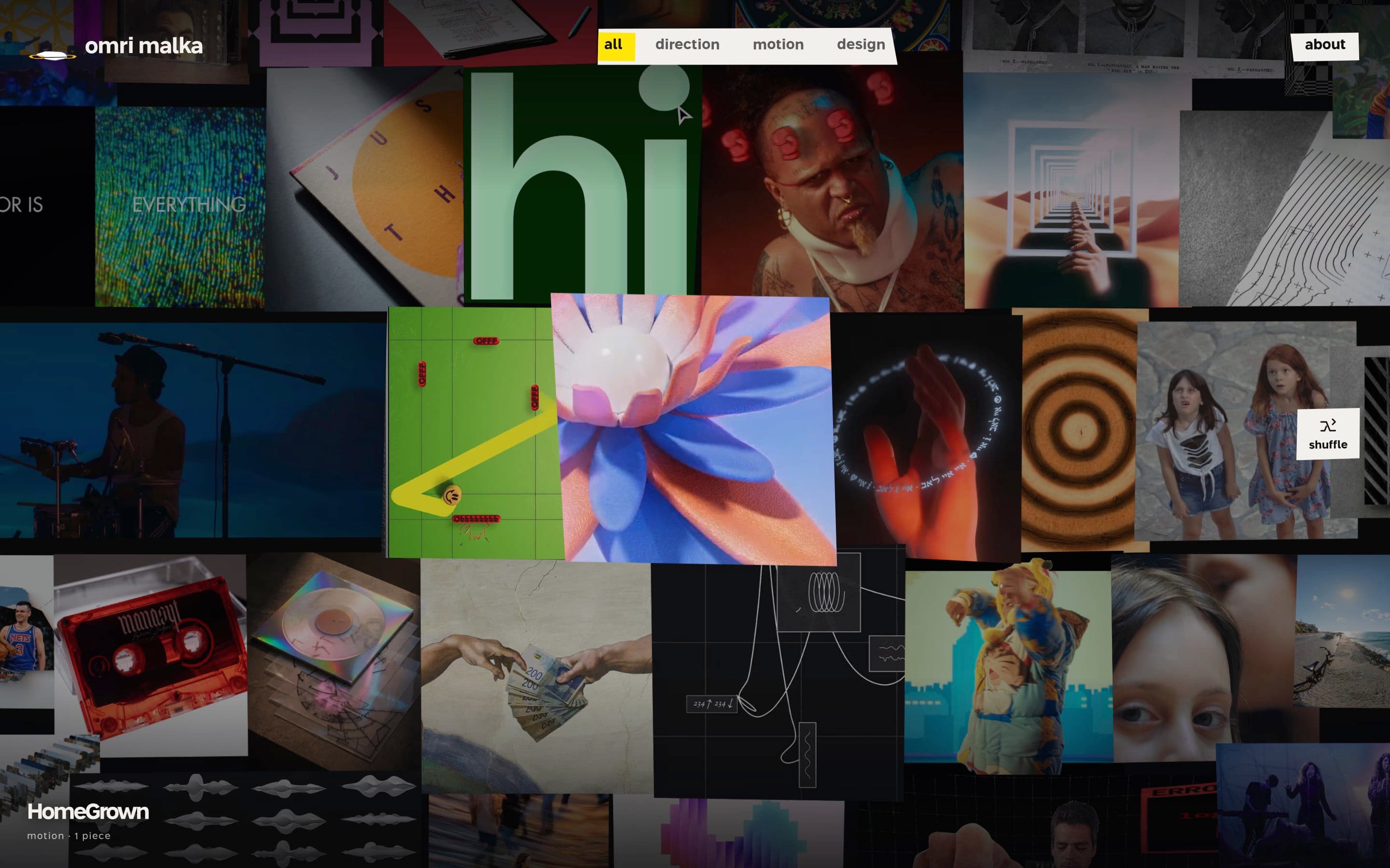Omri Malka — Animation, Motion website design