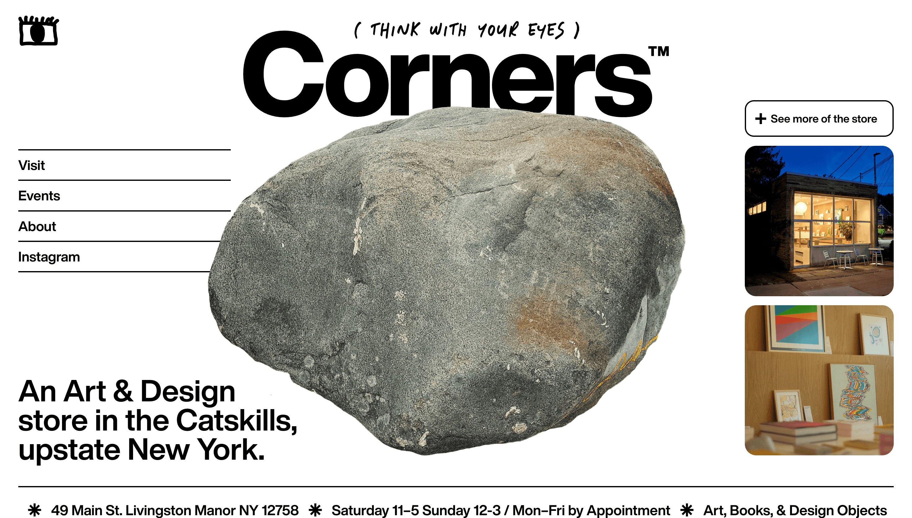 Corners — Art, E-commerce website design