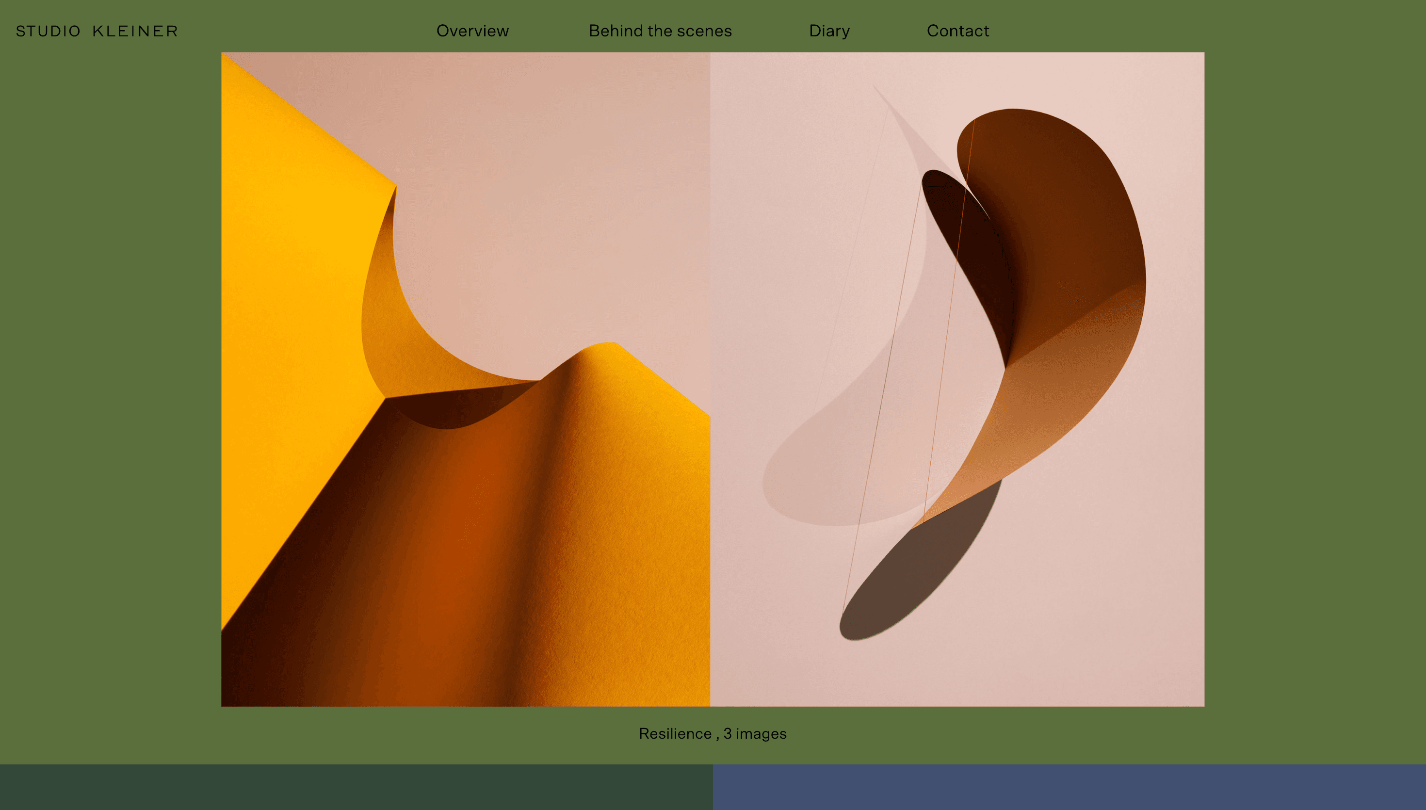 Studio Kleiner — Art, Portfolio website design