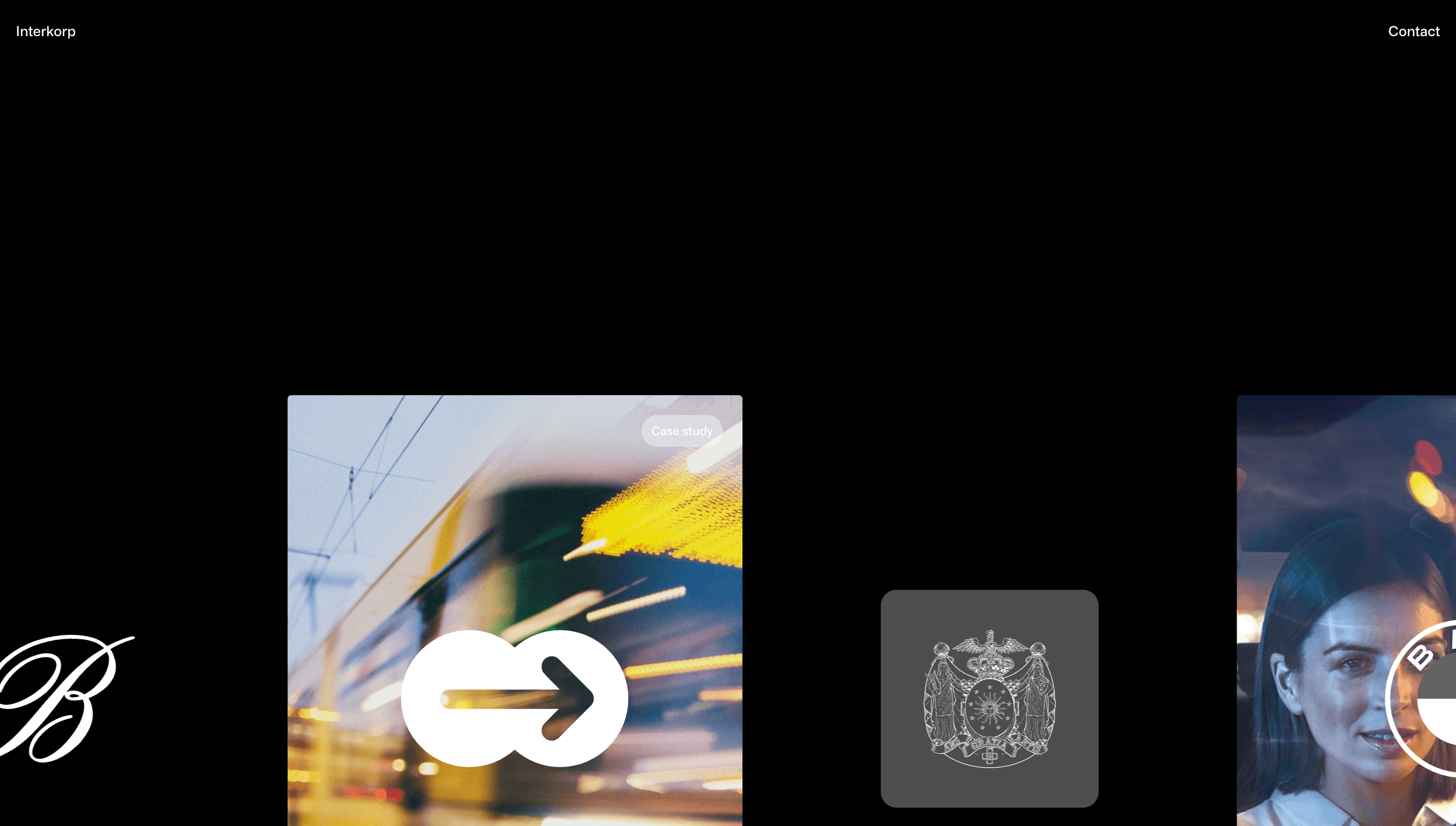 Intercorp — Agency, Corporate website design