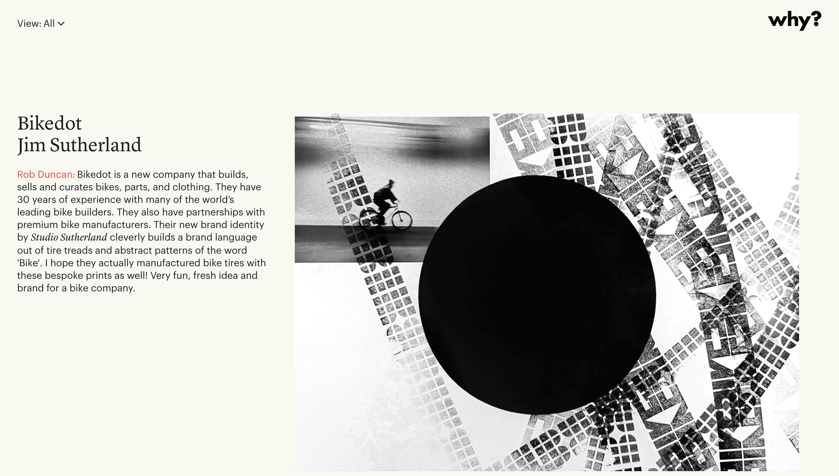 Why? — Web, Portfolio website design