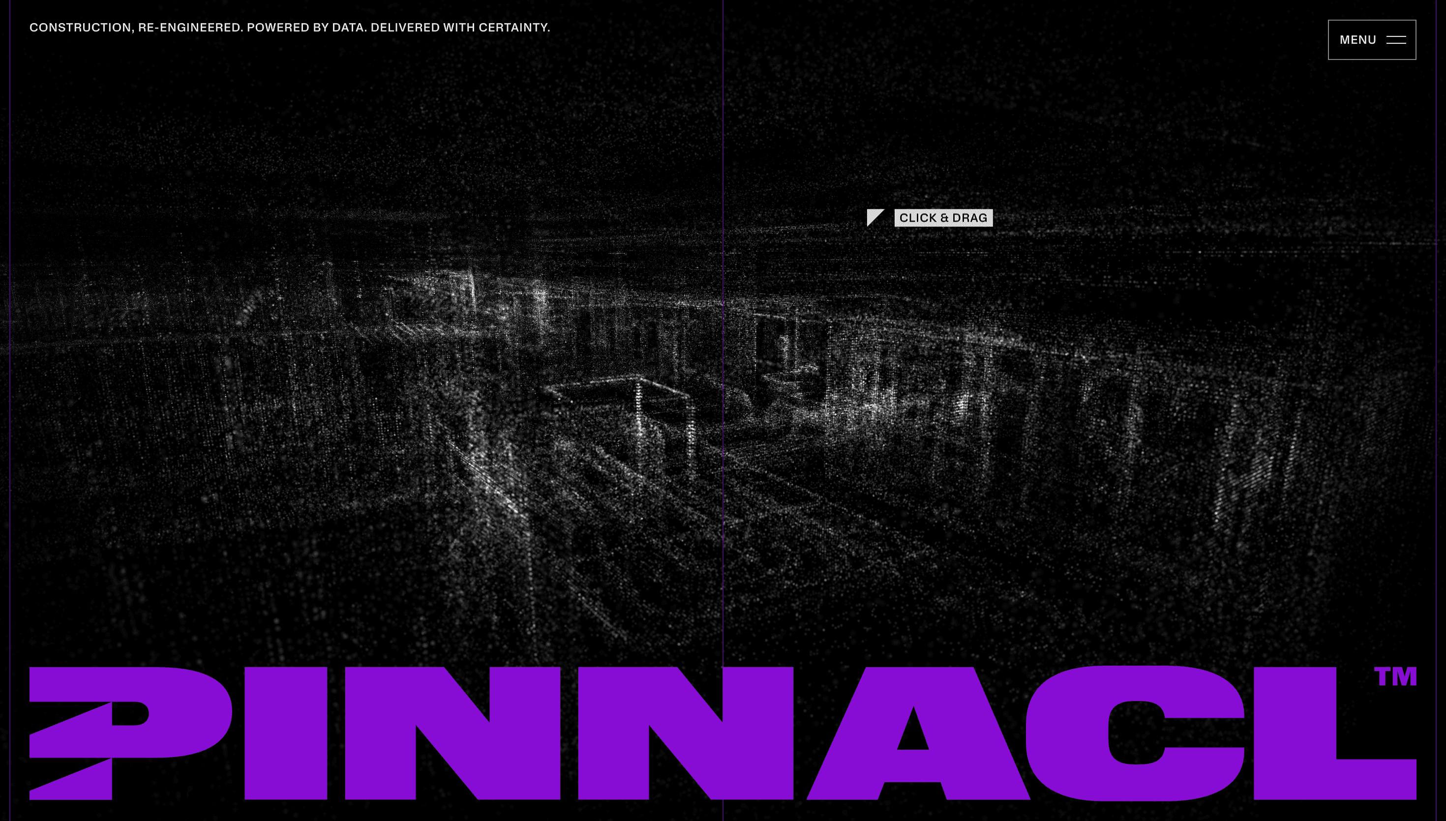 Pinnacl — Corporate, Dark UI website design