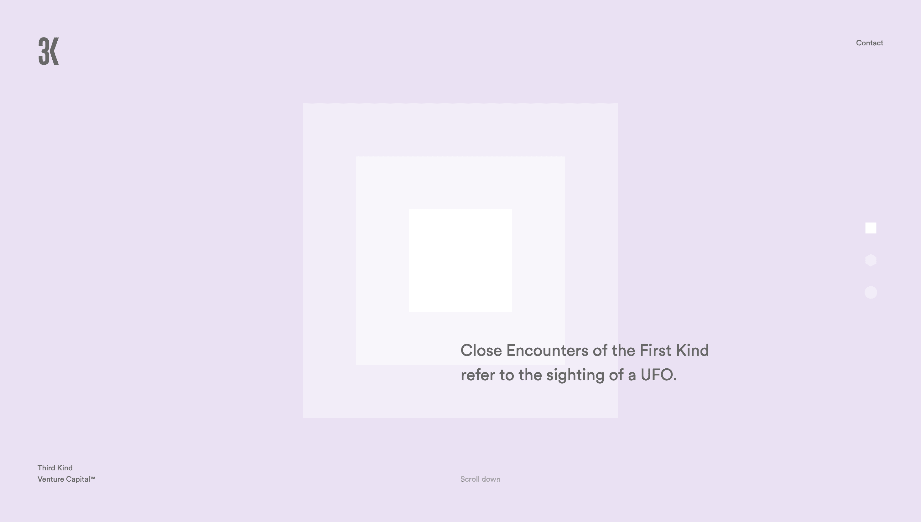 Third Kind Venture Capital — Startup, Finance website design