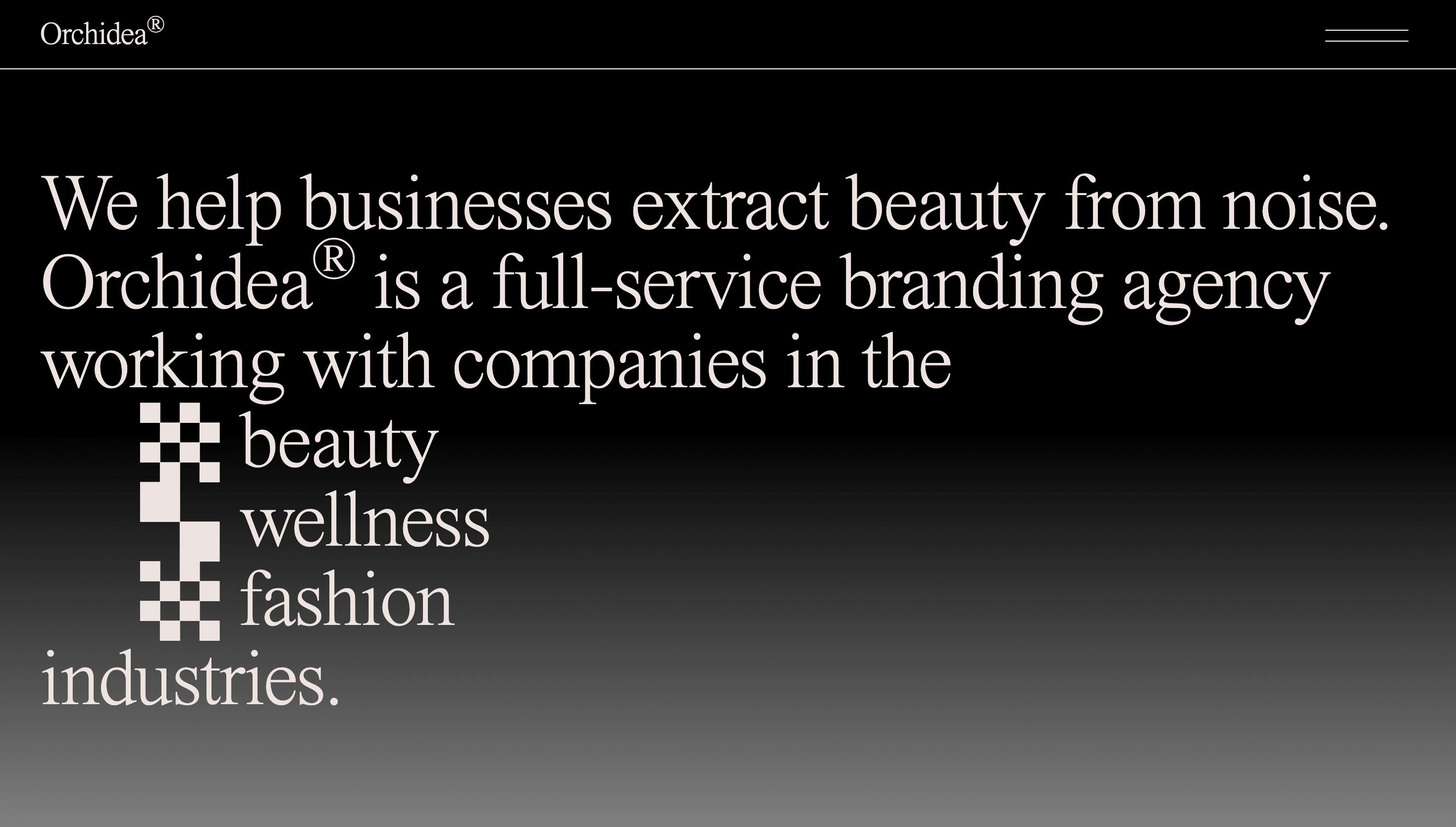 Orchidea — Agency, Studio website design