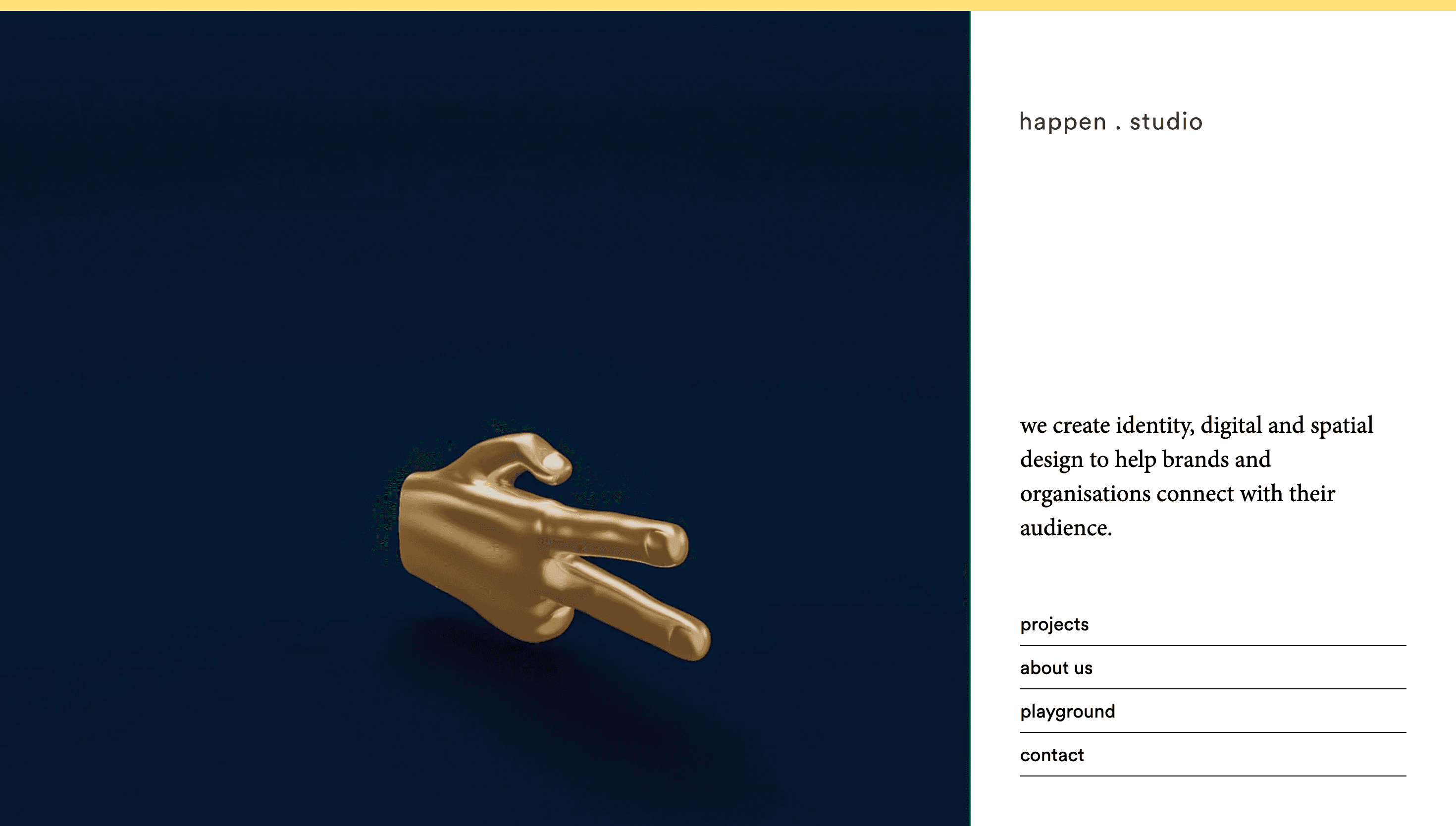 happen.studio — Agency, Studio website design