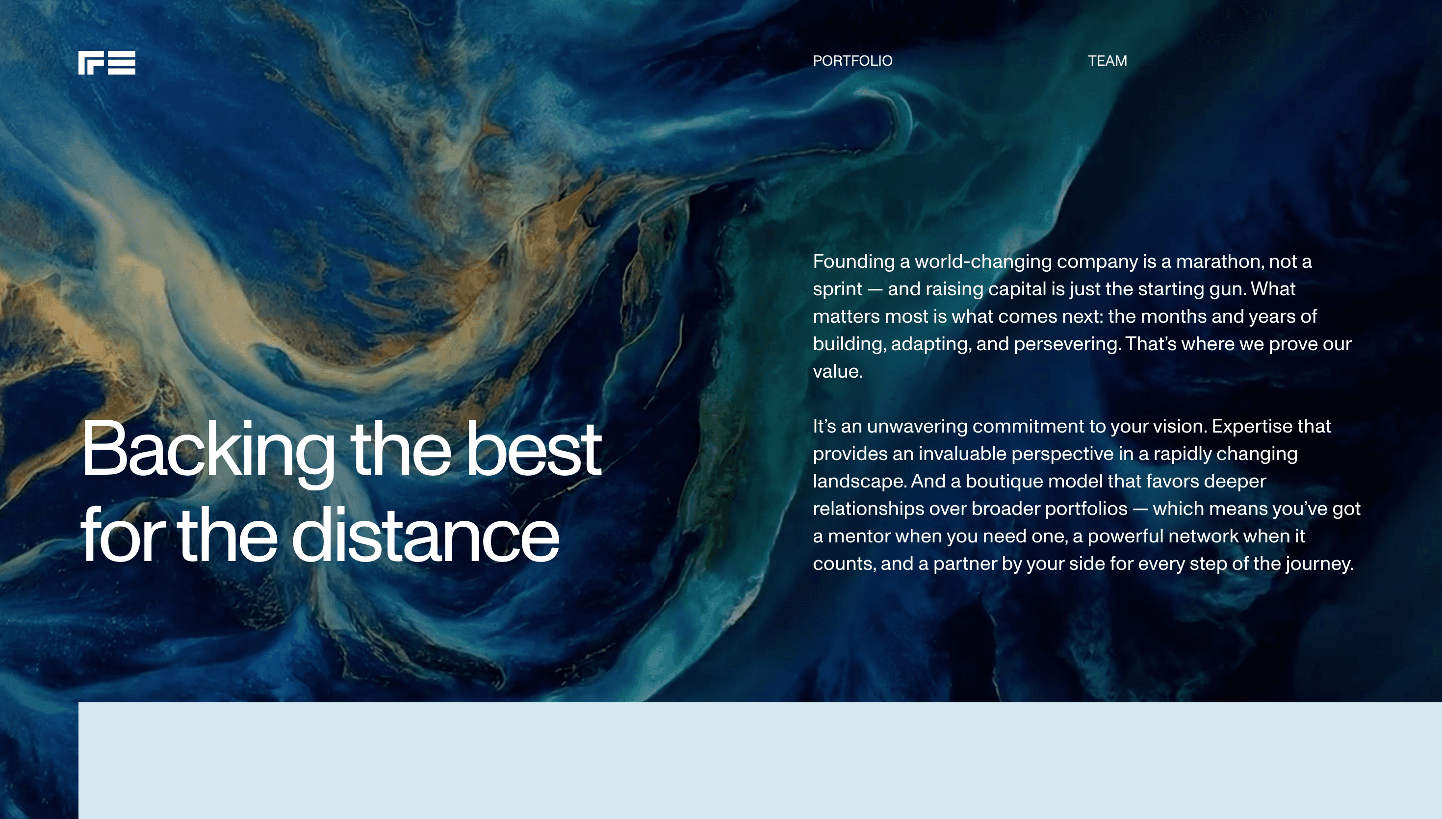 RRE — Finance, Tech website design