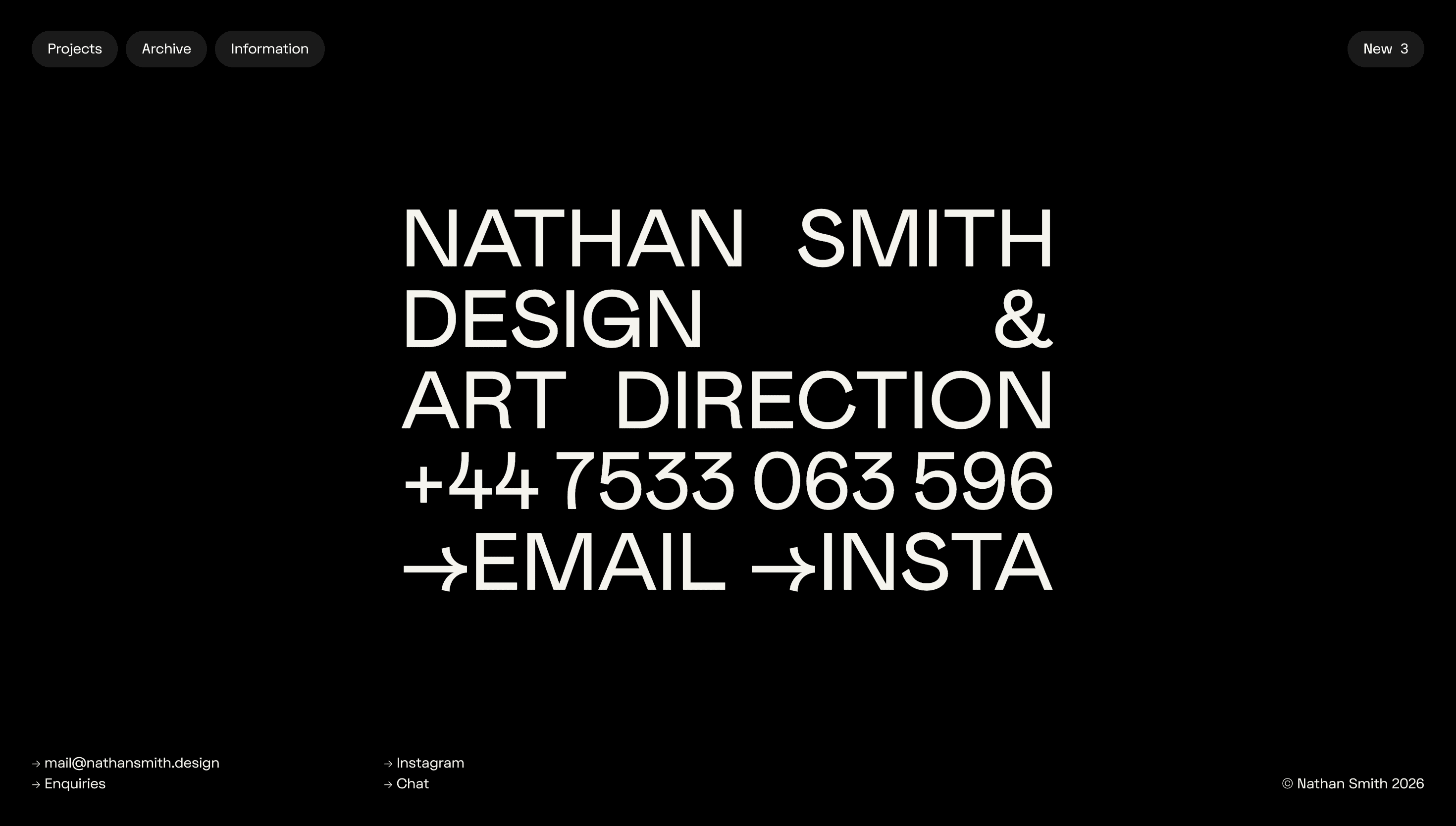 Nathan Smith — Designer, Portfolio website design
