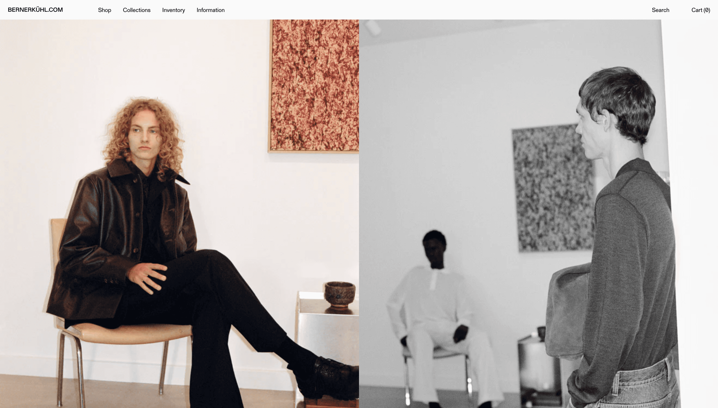 Berner Kühl — Fashion, Branding website design