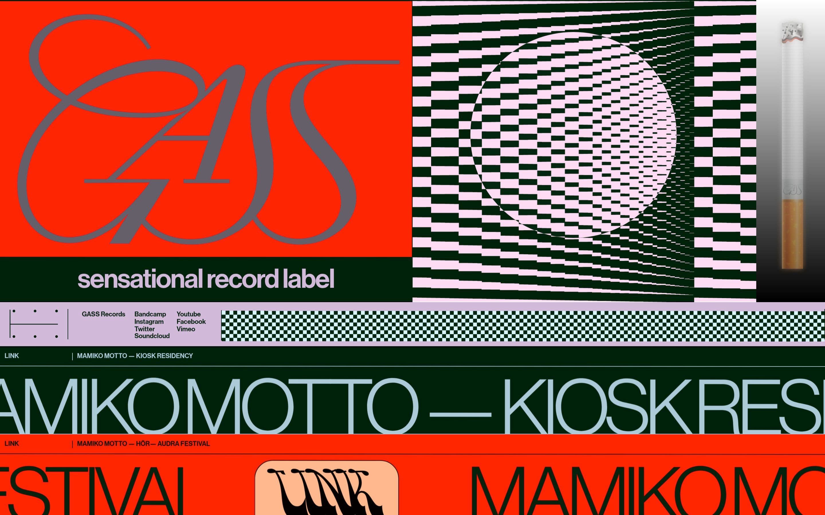 GASS Records — Music, Portfolio website design