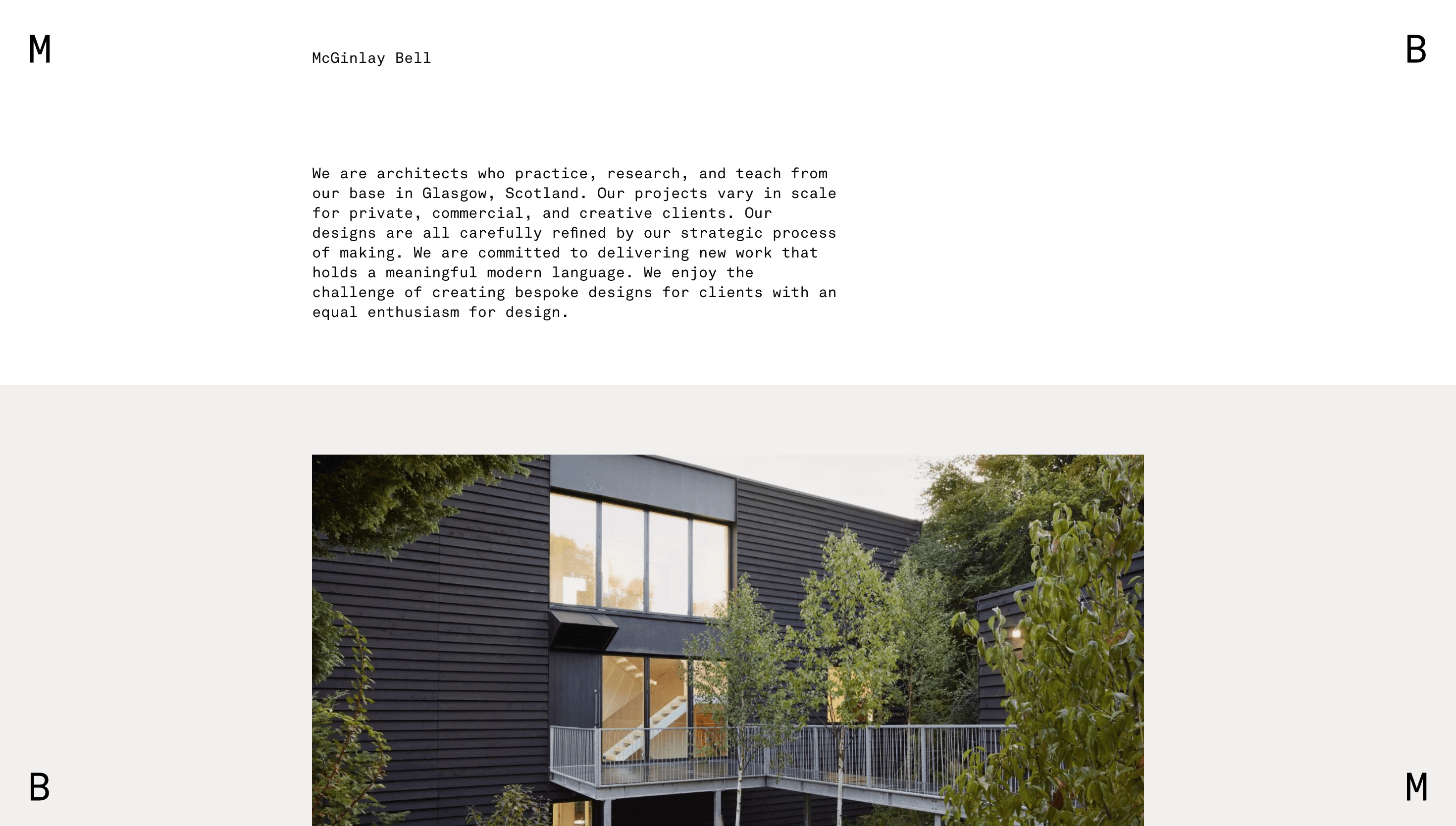 McGinlay Bell — Agency, Studio website design