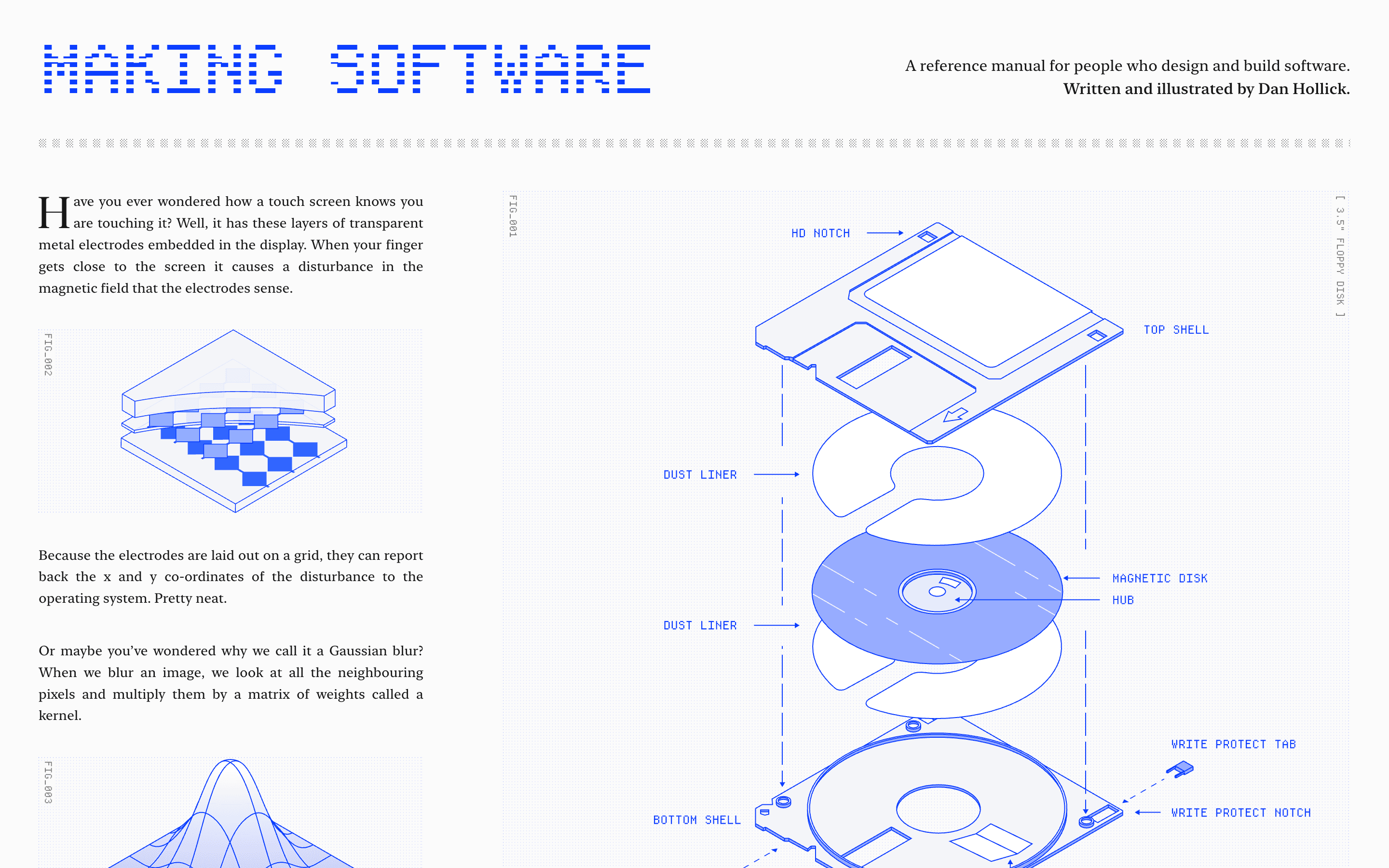 Making Software — An Illustrated Reference Manual — Minimal, Illustration website design