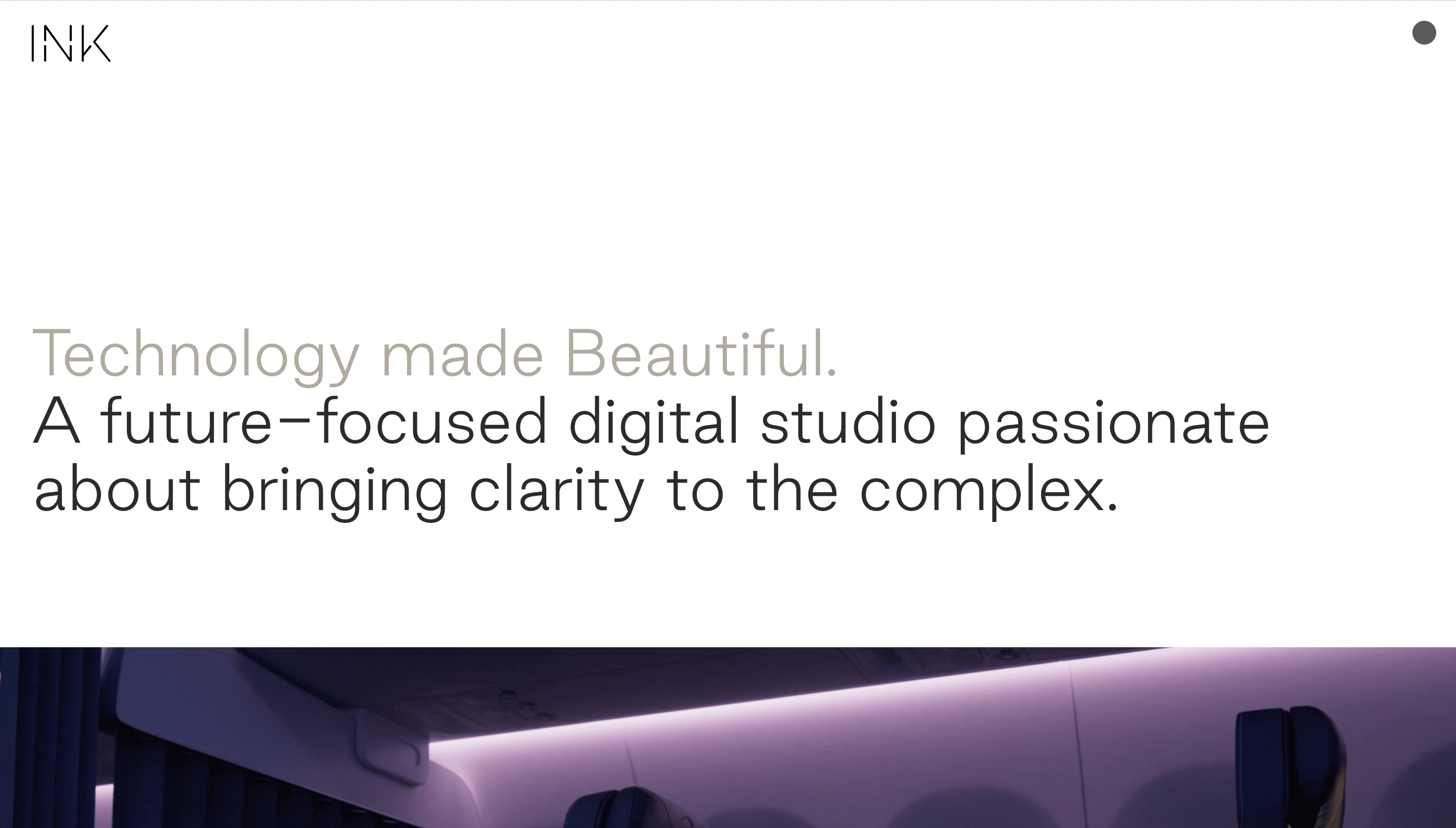INK — Agency, Studio website design